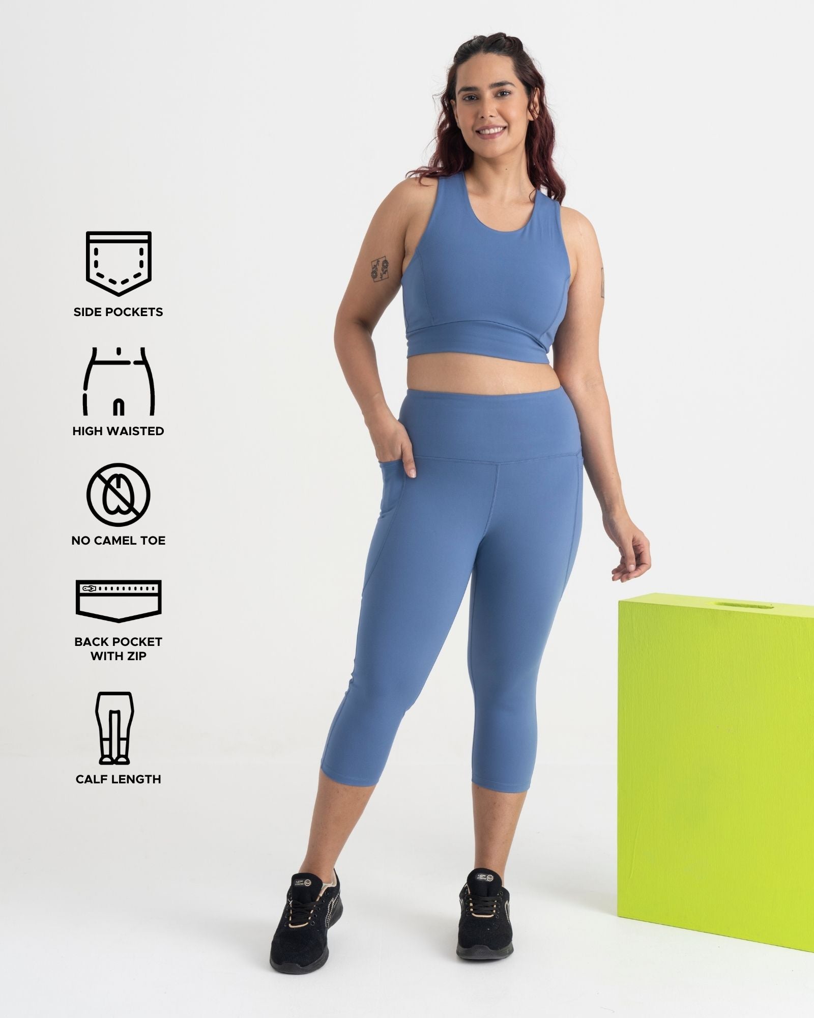 Zen Capris and 2-in-1 Crop Top Co-ord Set