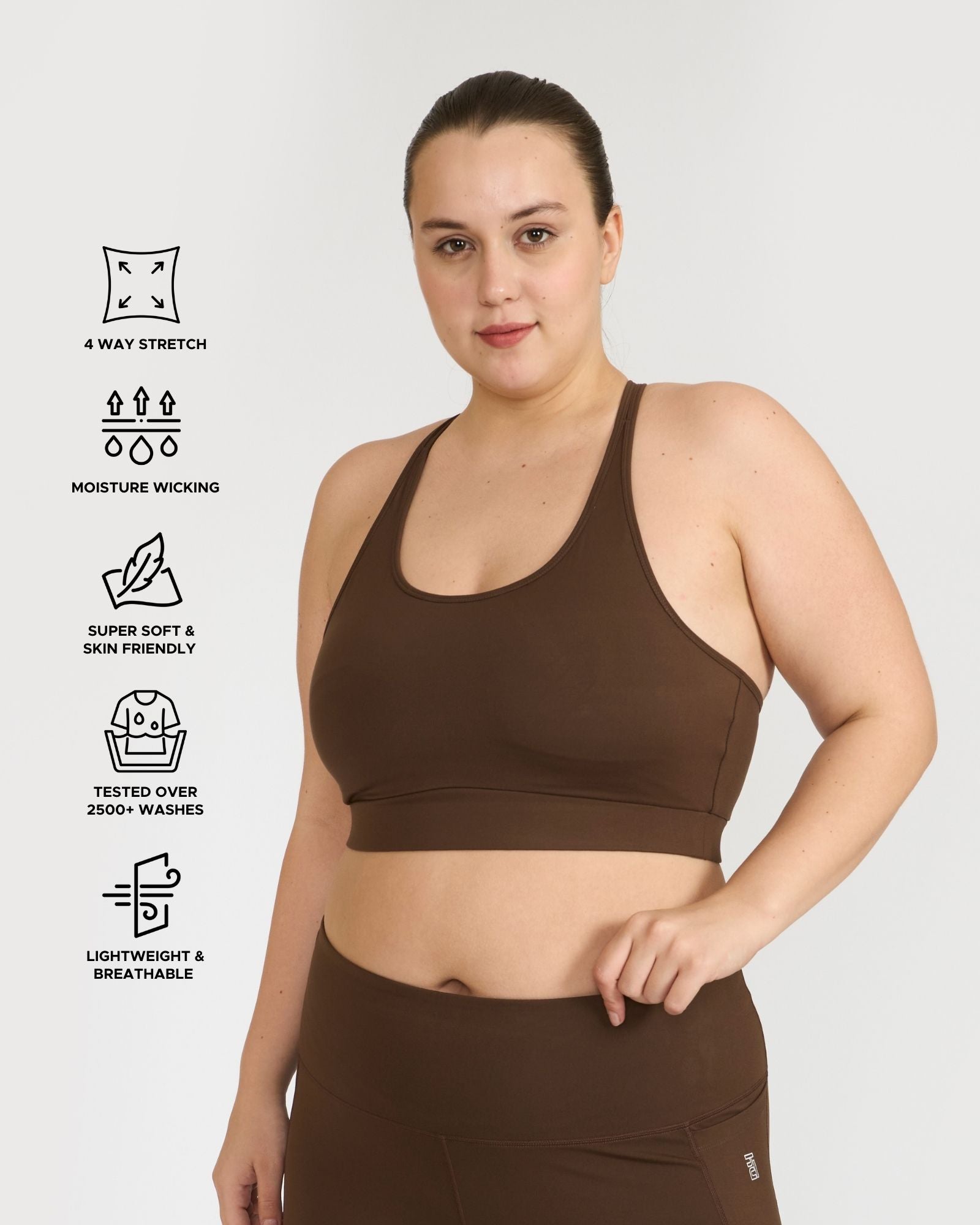 Zen Padded Sports Bra - Round Neck
