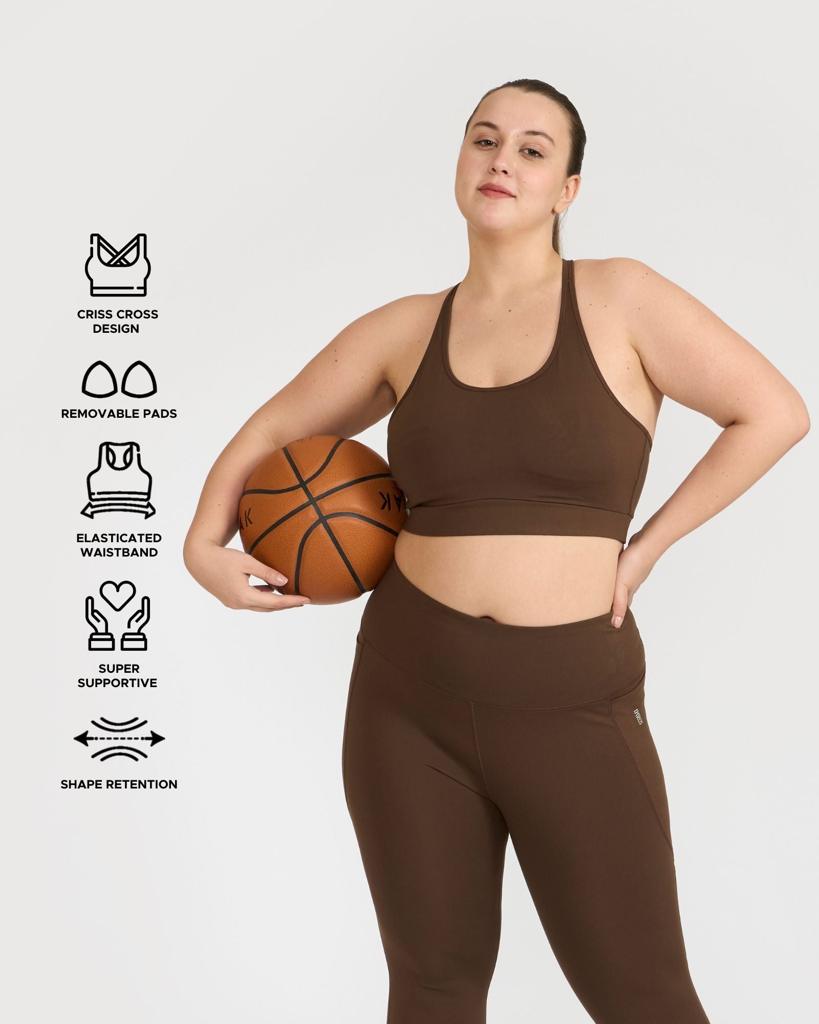 Zen Capris and Round Neck Sports Bra Co-ord Set