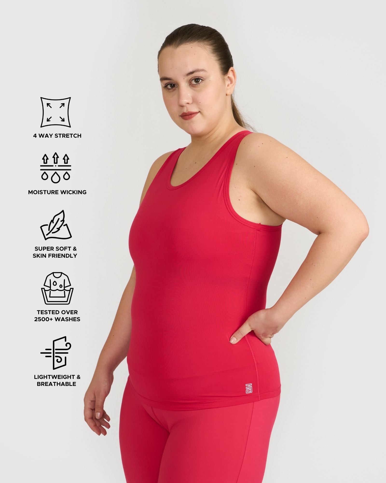 Zen tank top with in-built sports bra