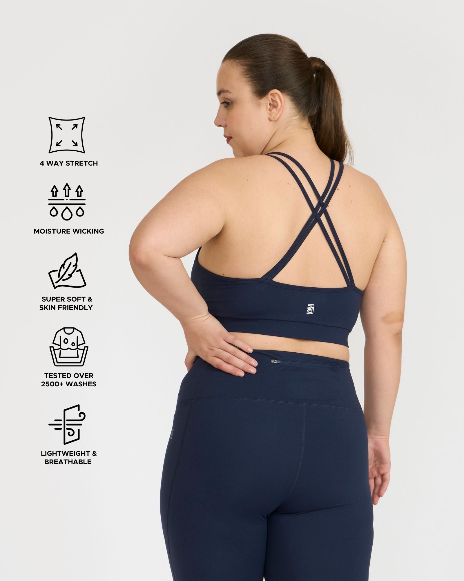 Zen Padded Sports Bra - Round Neck