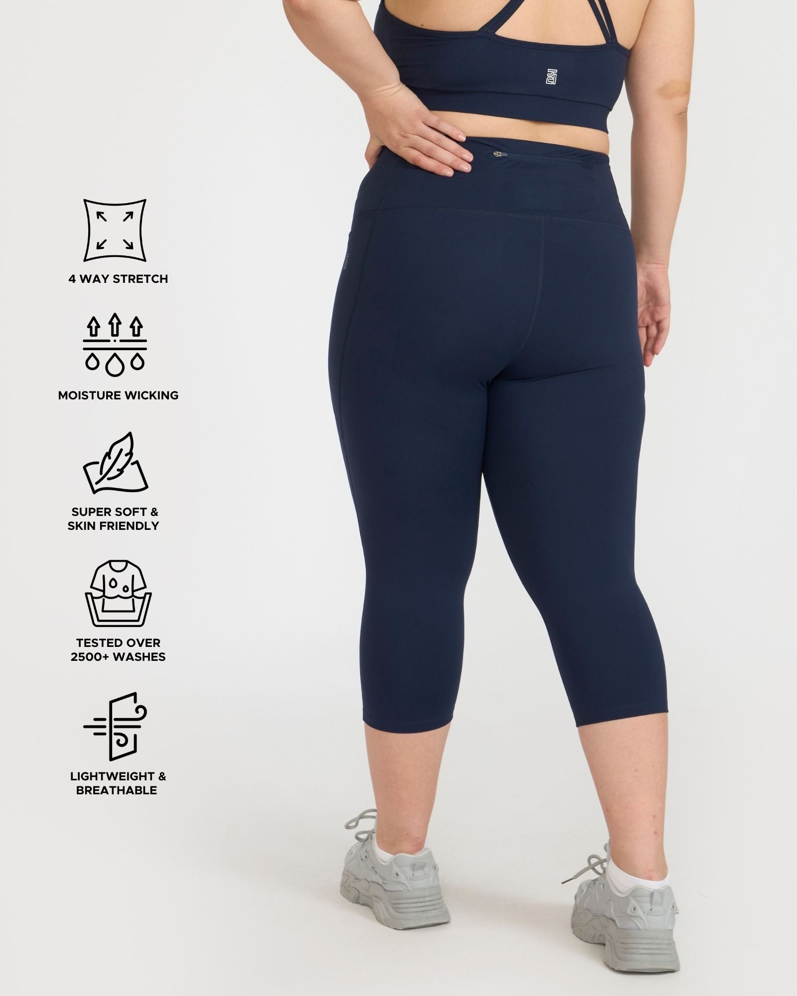Zen Capris and Round Neck Sports Bra Co-ord Set