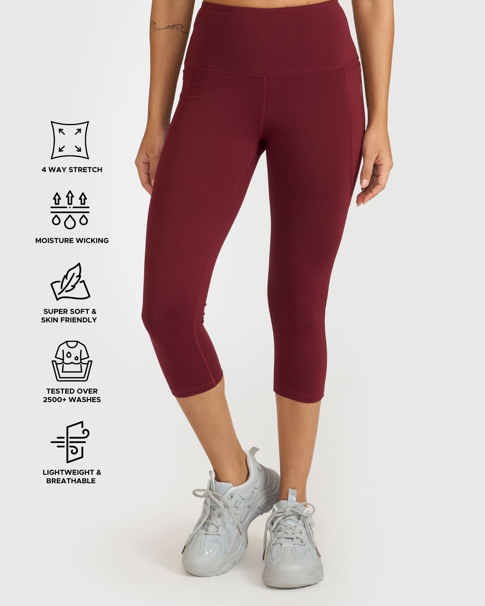 Zen Capris and Round Neck Sports Bra Co-ord Set