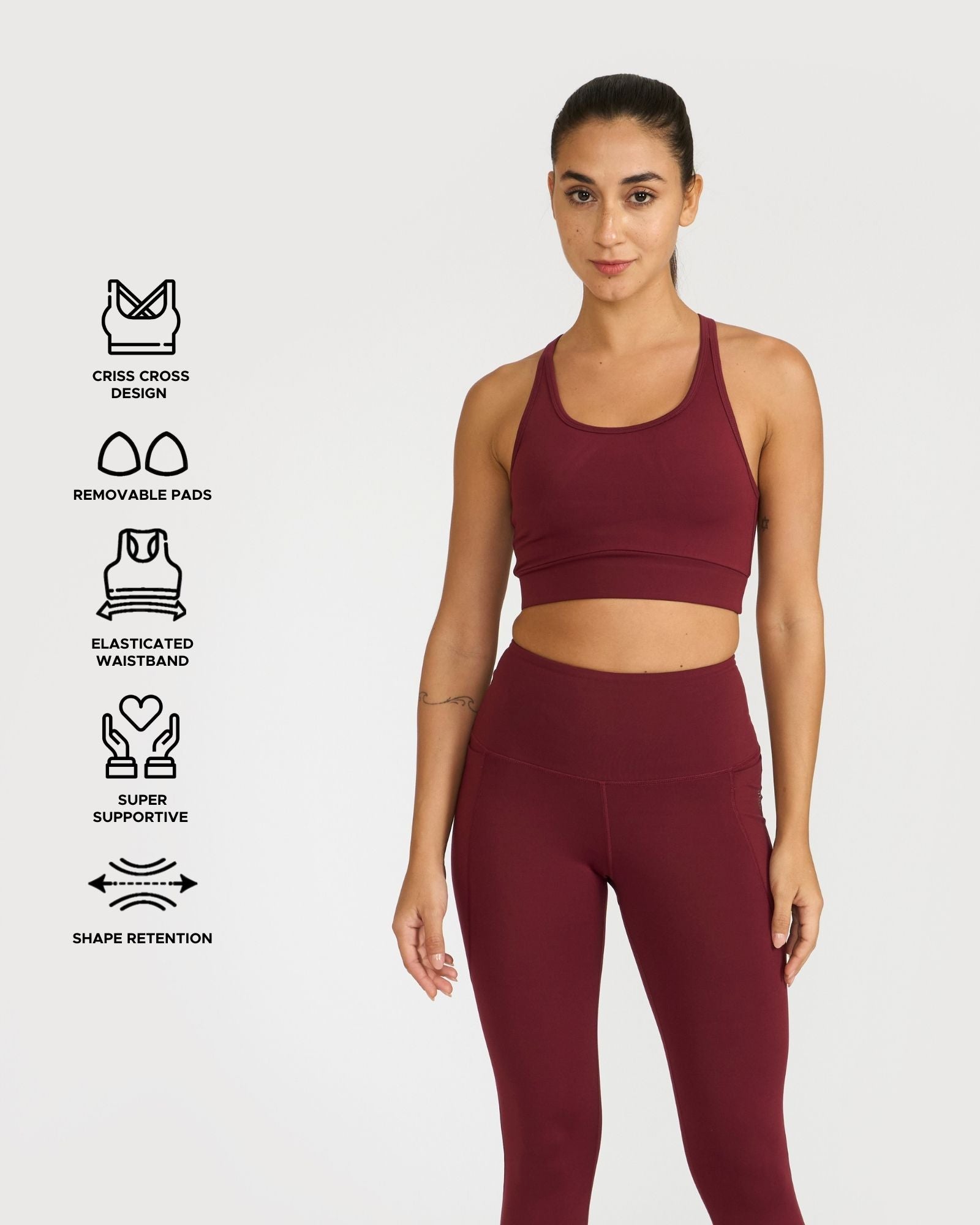 Zen Capris and Round Neck Sports Bra Co-ord Set