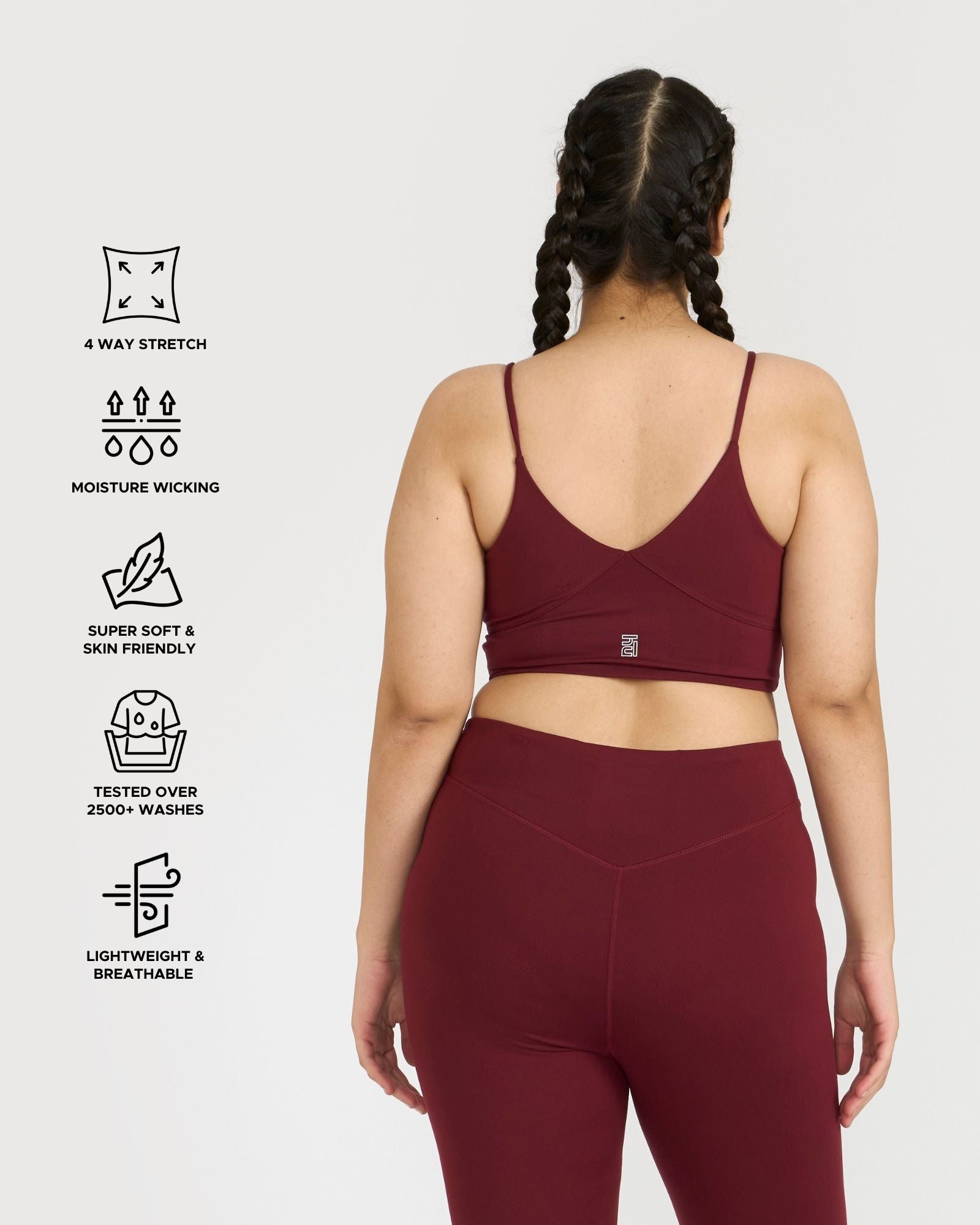Zen Padded Sports Bra - V Neck
