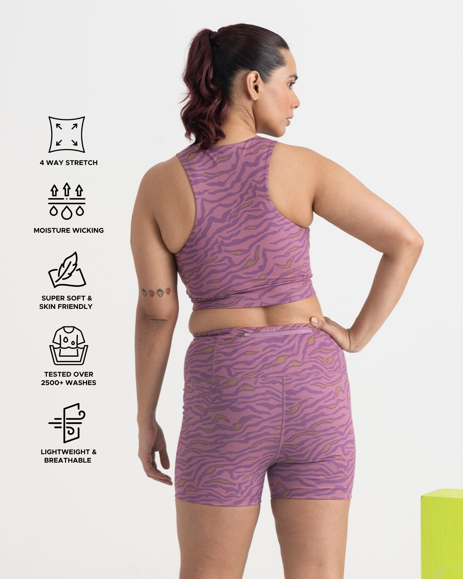 Safari Chic Shorts and 2-in-1 Crop Top Co-ord Set