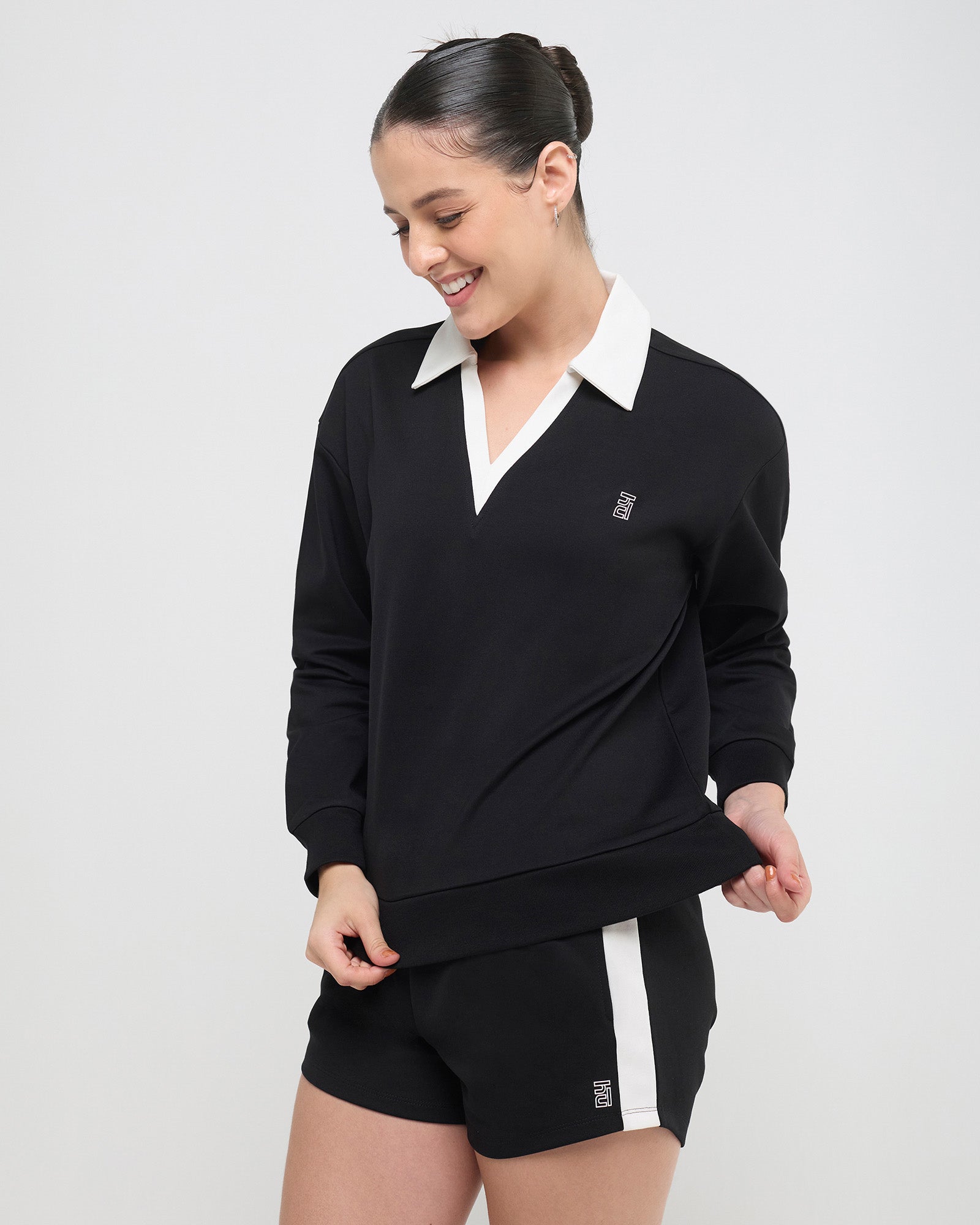 Vintage Polo Neck Sweatshirt