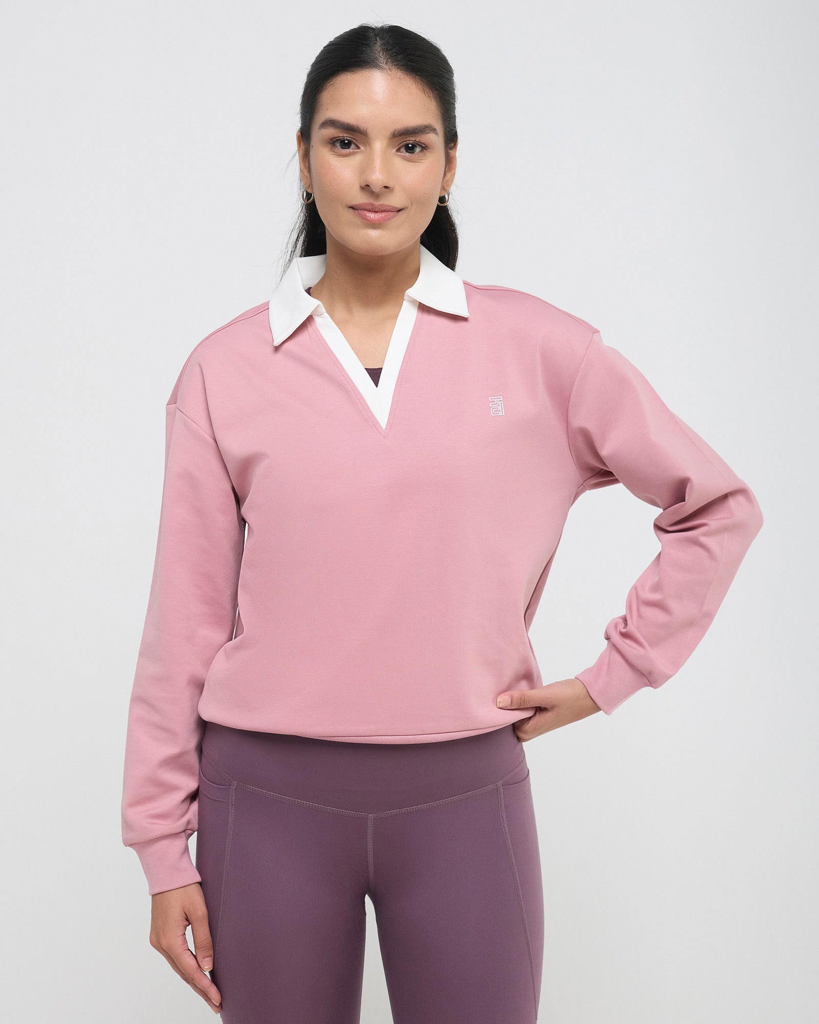 Vintage Polo Neck Sweatshirt