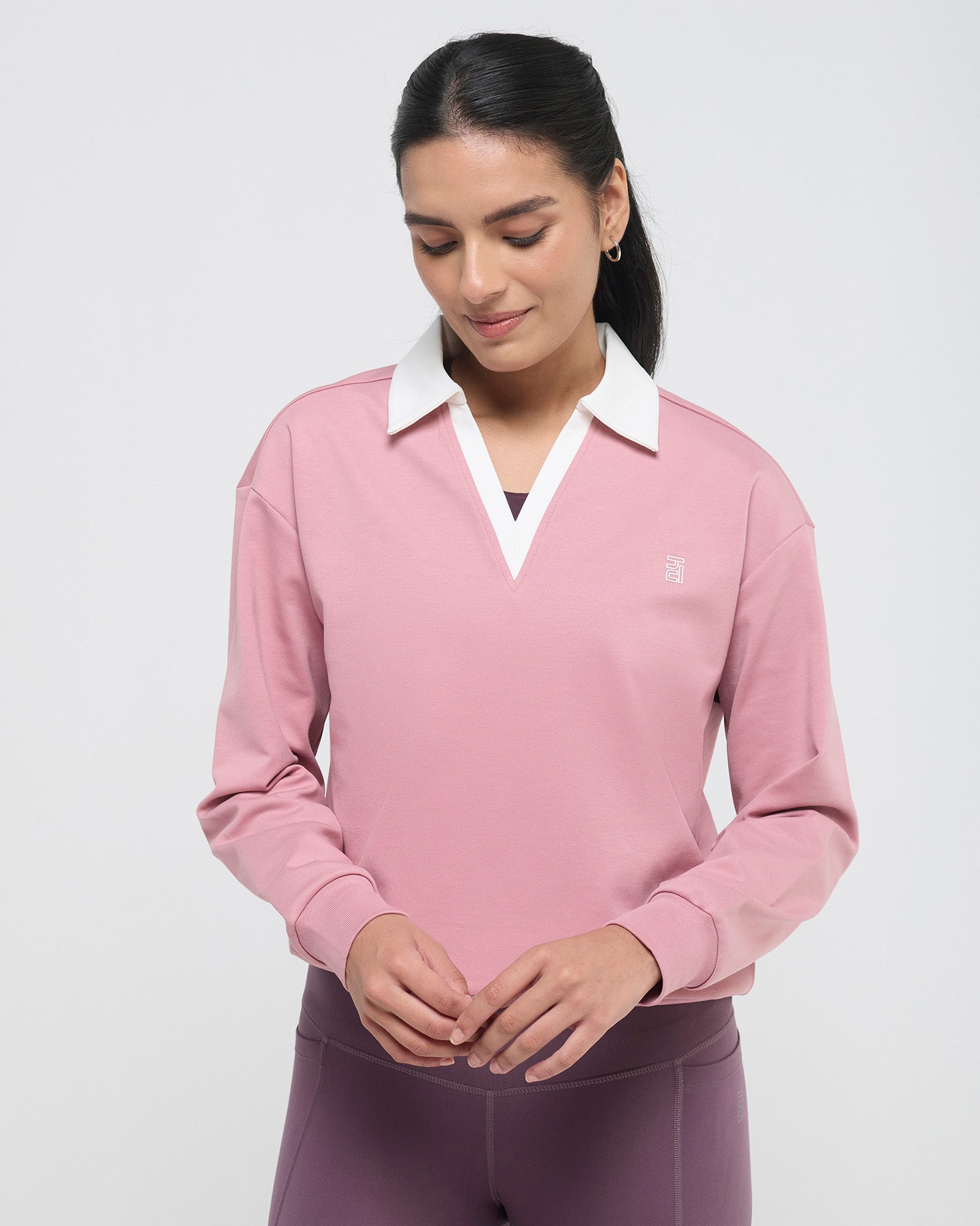 Vintage Polo Neck Sweatshirt