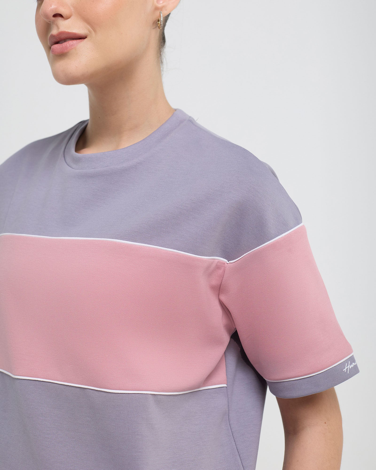 Wave Crewneck Half Sleeve Top