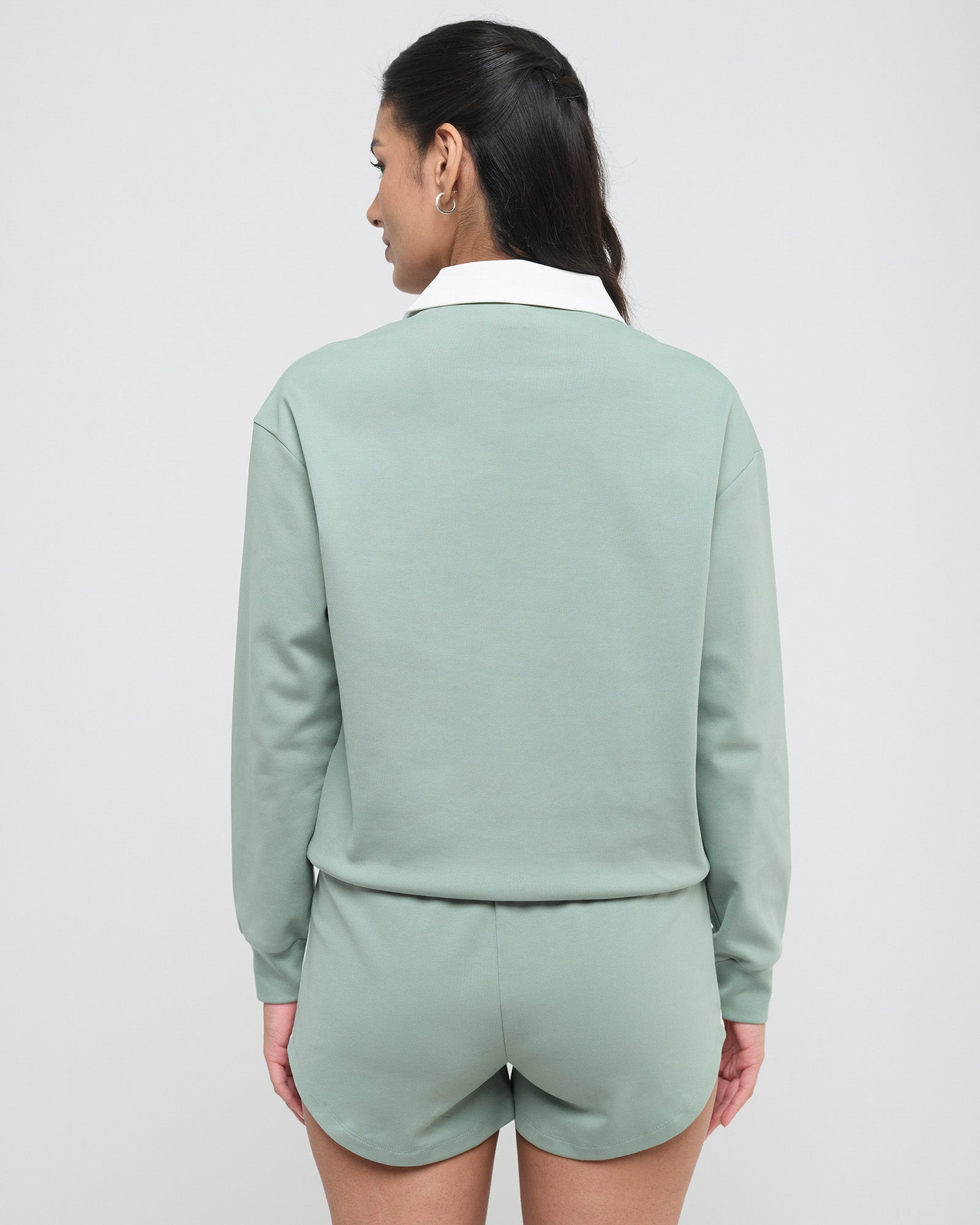 Vintage Polo Neck Sweatshirt