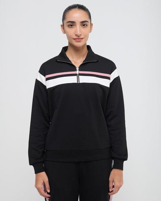 Wave High Neck Sweatshirt