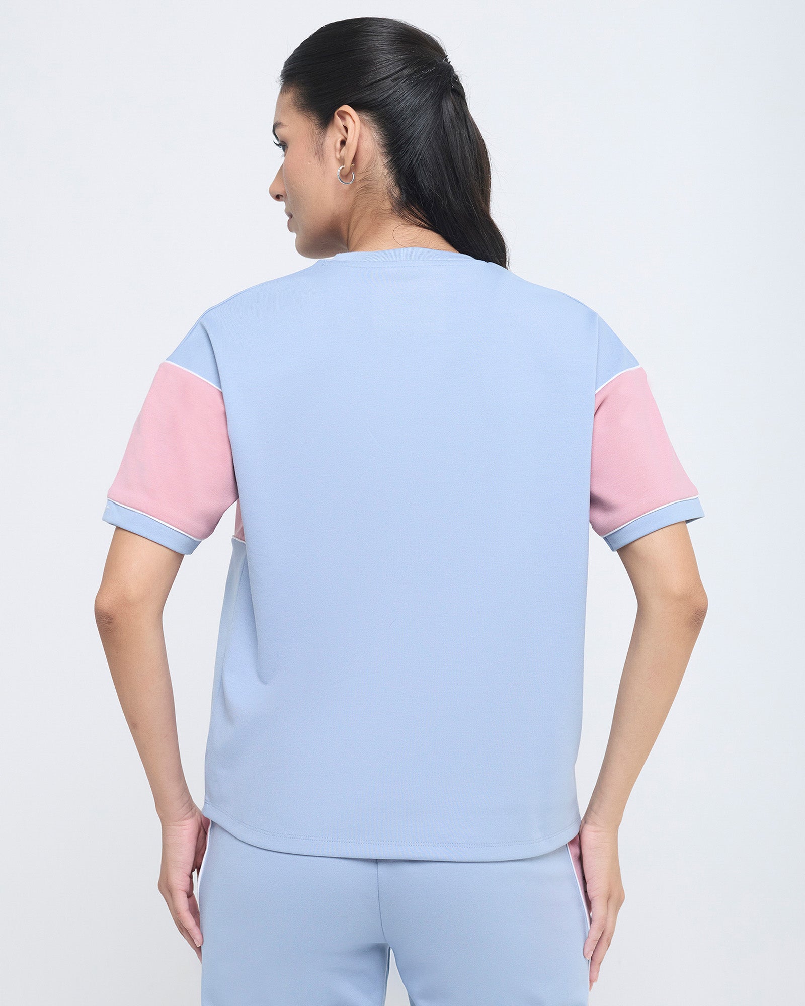 Wave Crewneck Half Sleeve Top