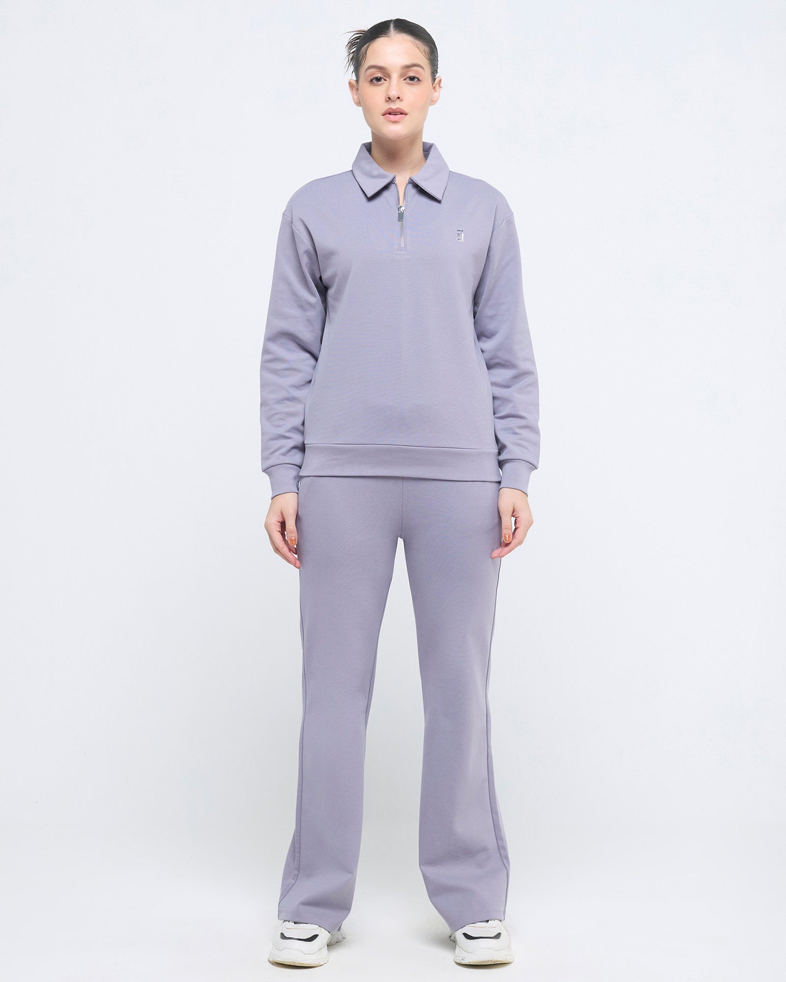 Essential Polo Neck Sweatshirt - 1/4th Zipper