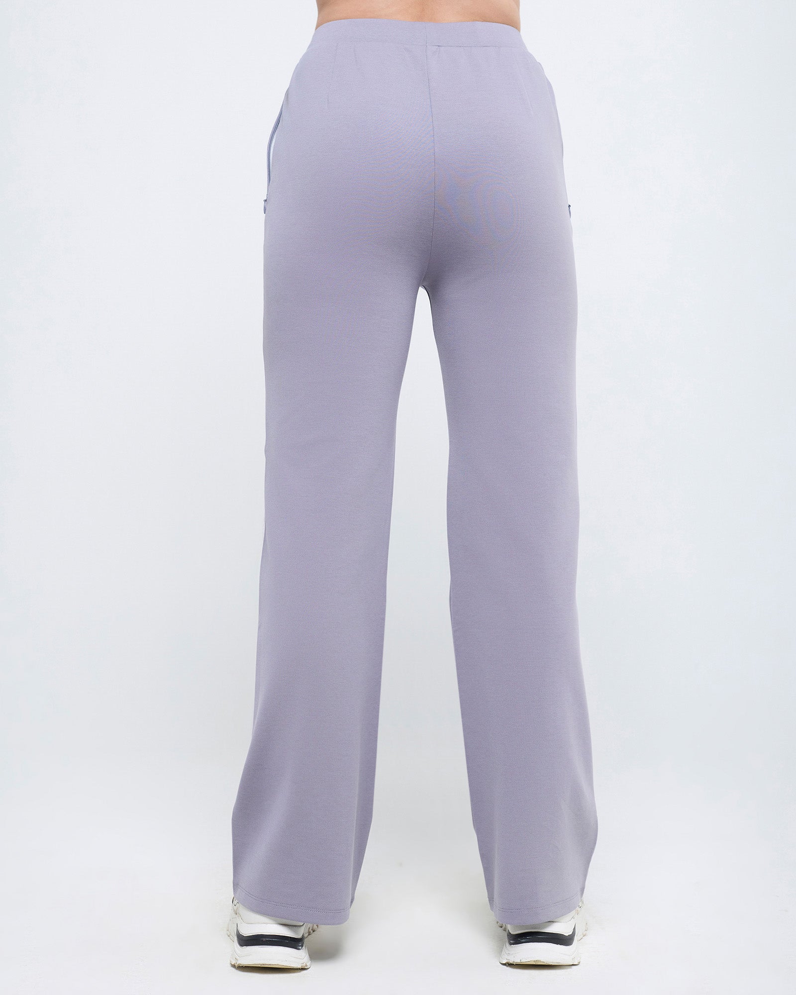 Essential Polo Neck 1/4th Zipper & Flare Pants Co-ord Set