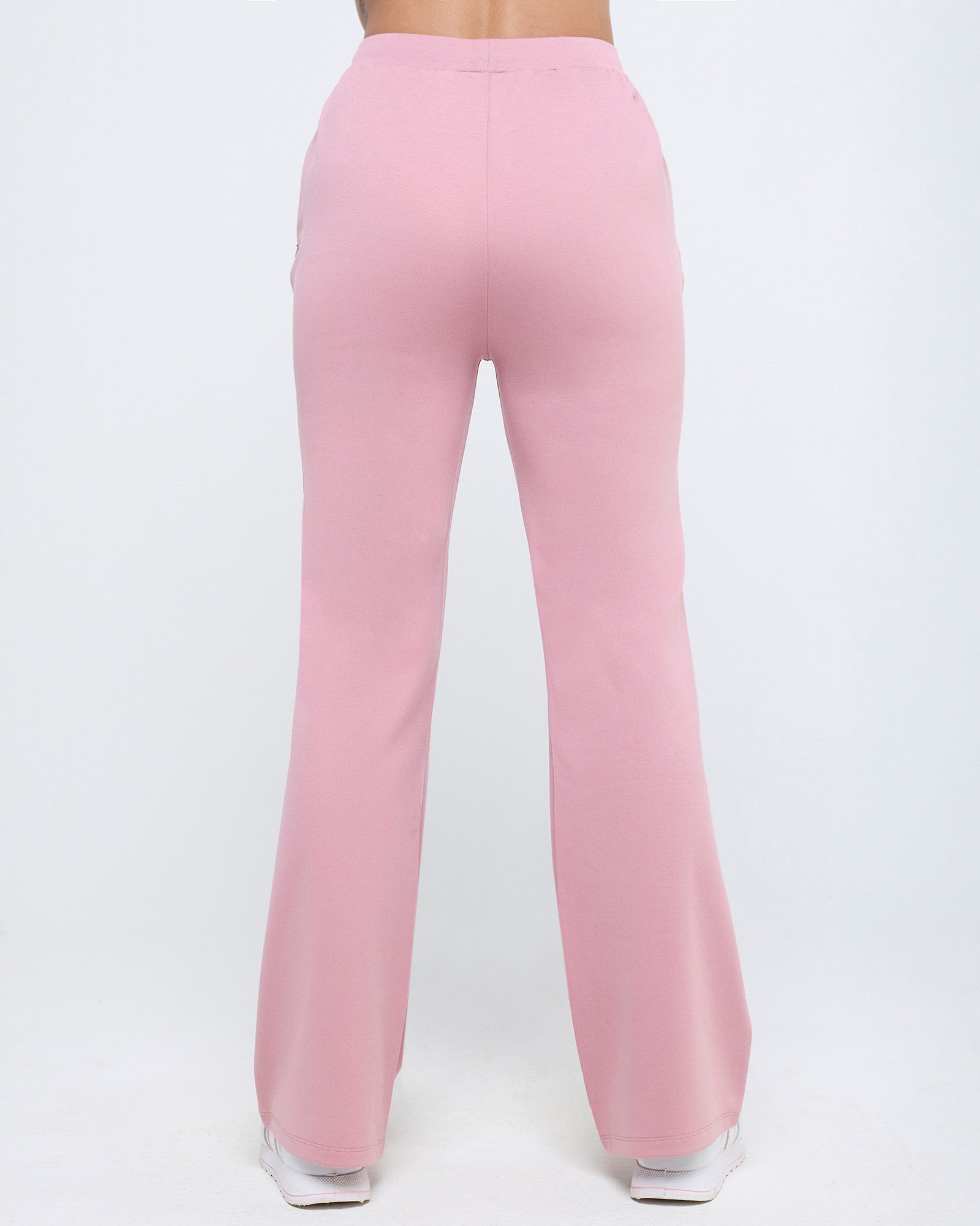 Essential Polo Neck 1/4th Zipper & Flare Pants Co-ord Set