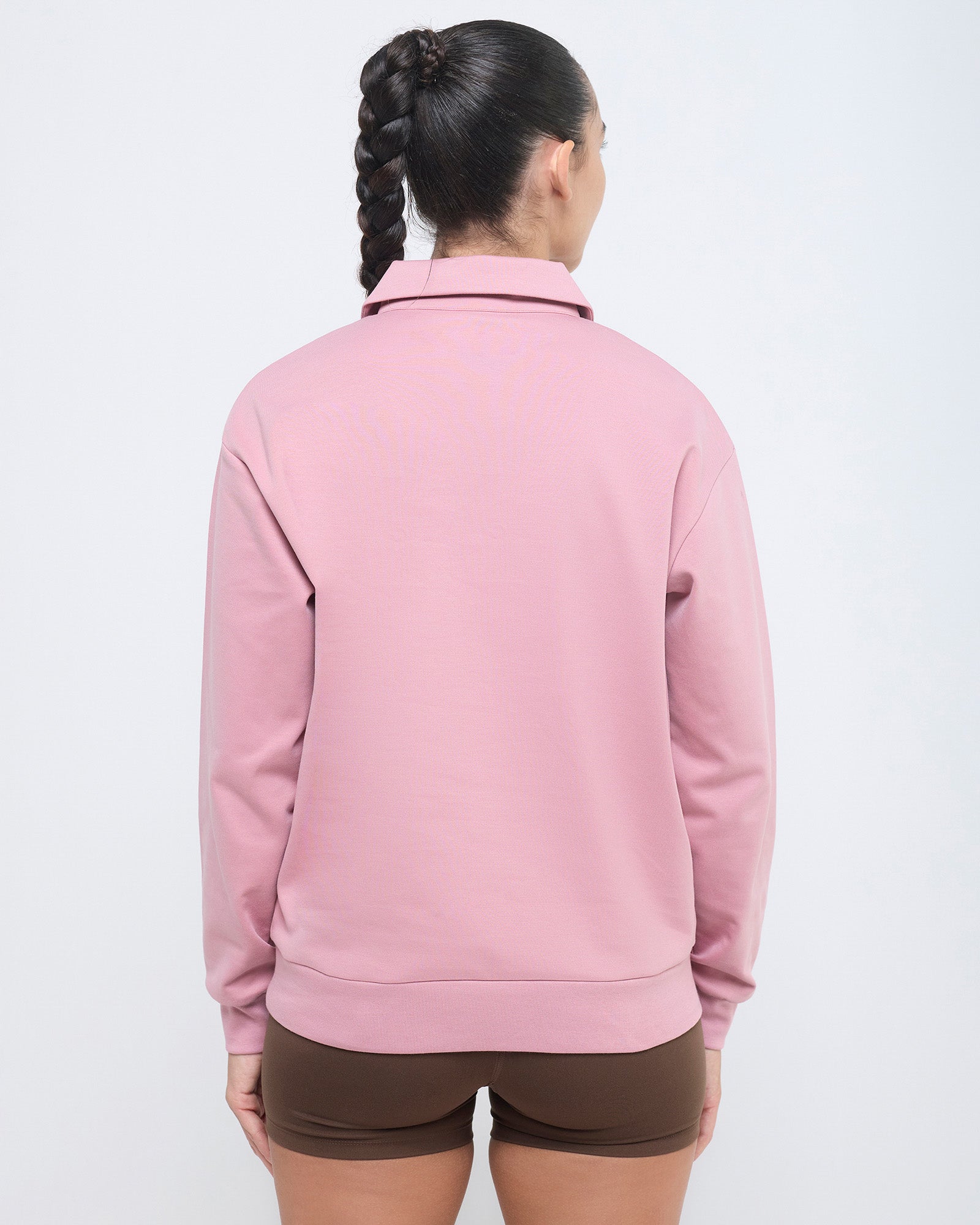 Essential Polo Neck Sweatshirt - 1/4th Zipper
