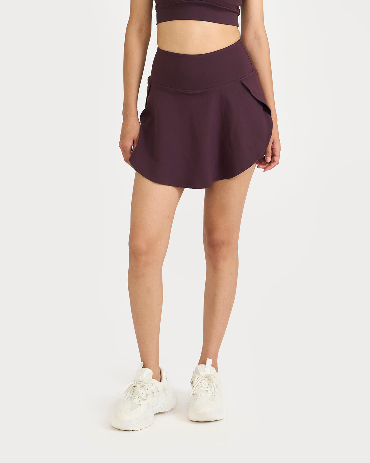 Zen Nova Skorts & polo neck 2 in 1 Sports Bra Co-ord Set