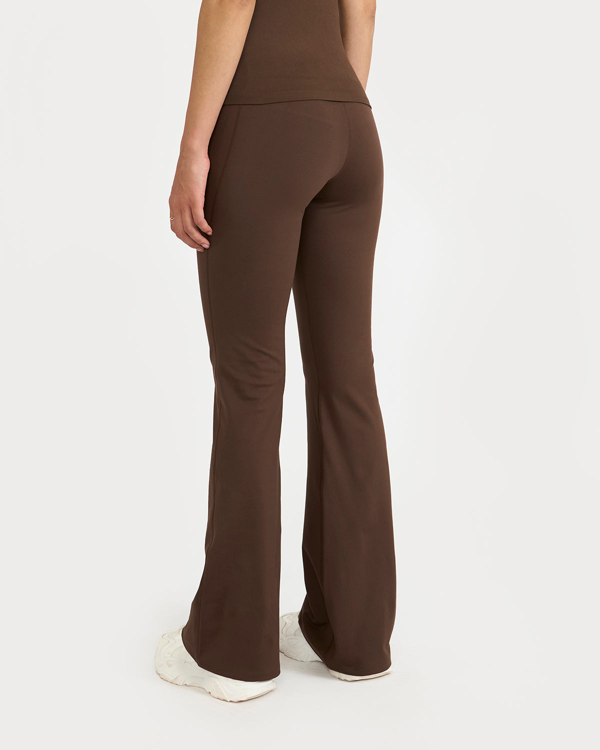 Zen halo top with in-built bra & Flare pants Co-Ord Set