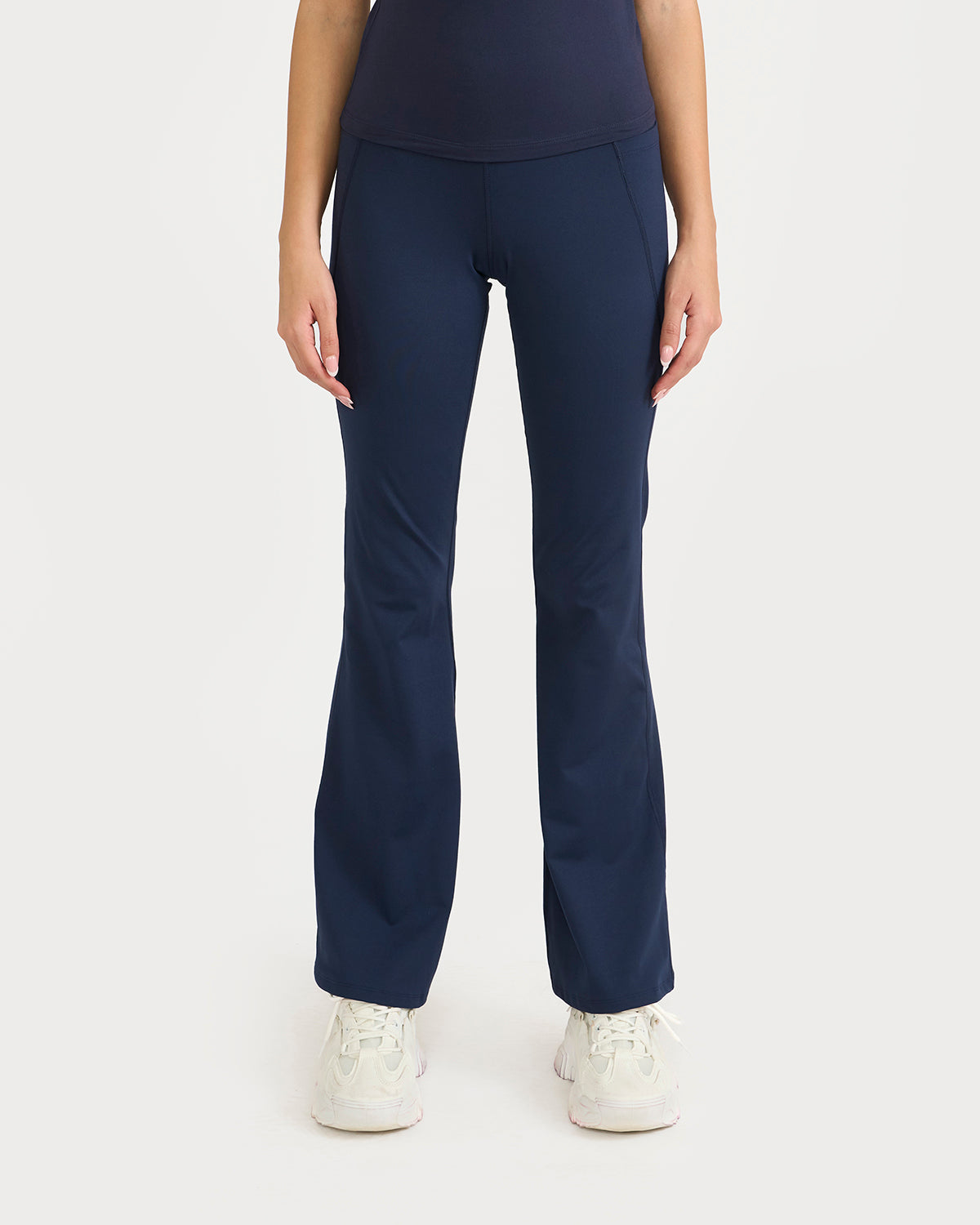 Zen halo top with in-built bra & Flare pants Co-Ord Set