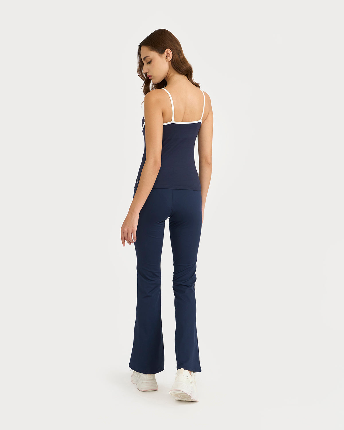 Zen halo top with in-built bra & Flare pants Co-Ord Set