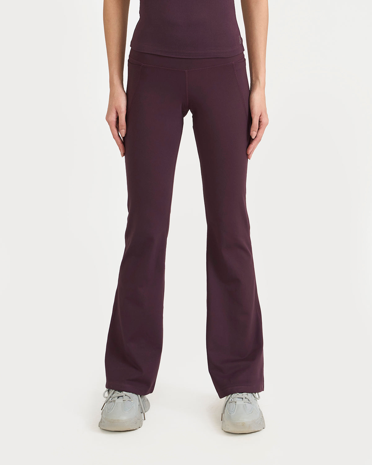 Zen halo top with in-built bra & Flare pants Co-Ord Set