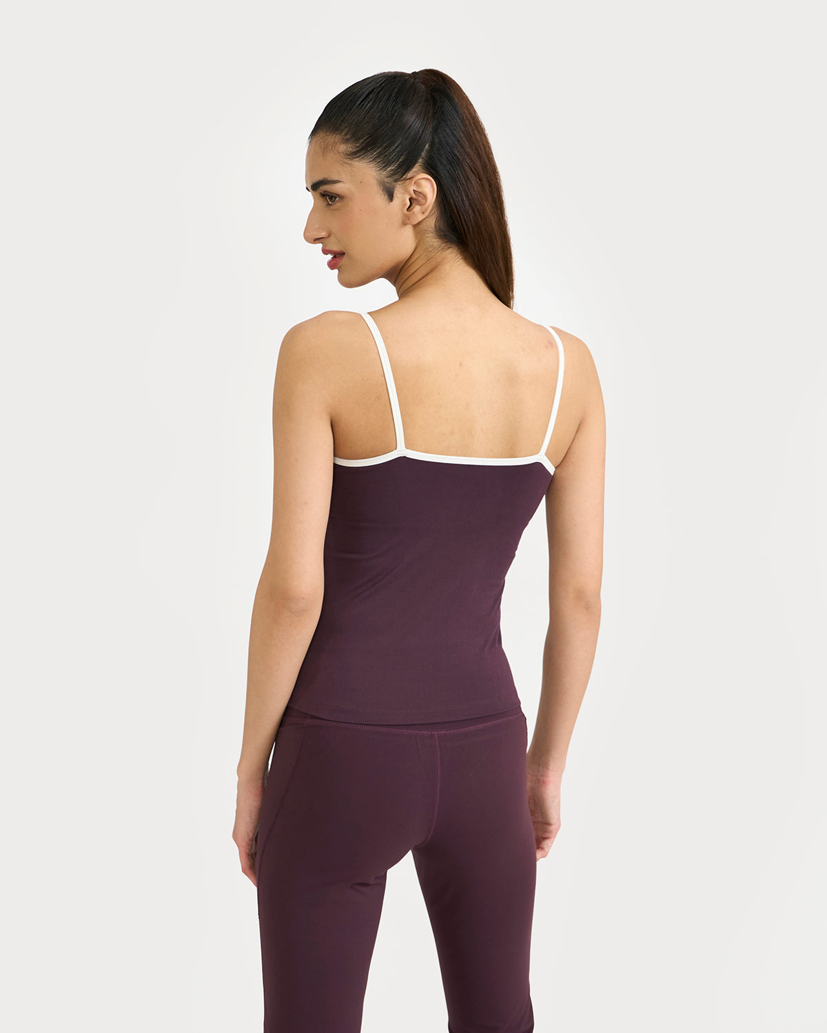 Zen halo top with in-built bra & Flare pants Co-Ord Set