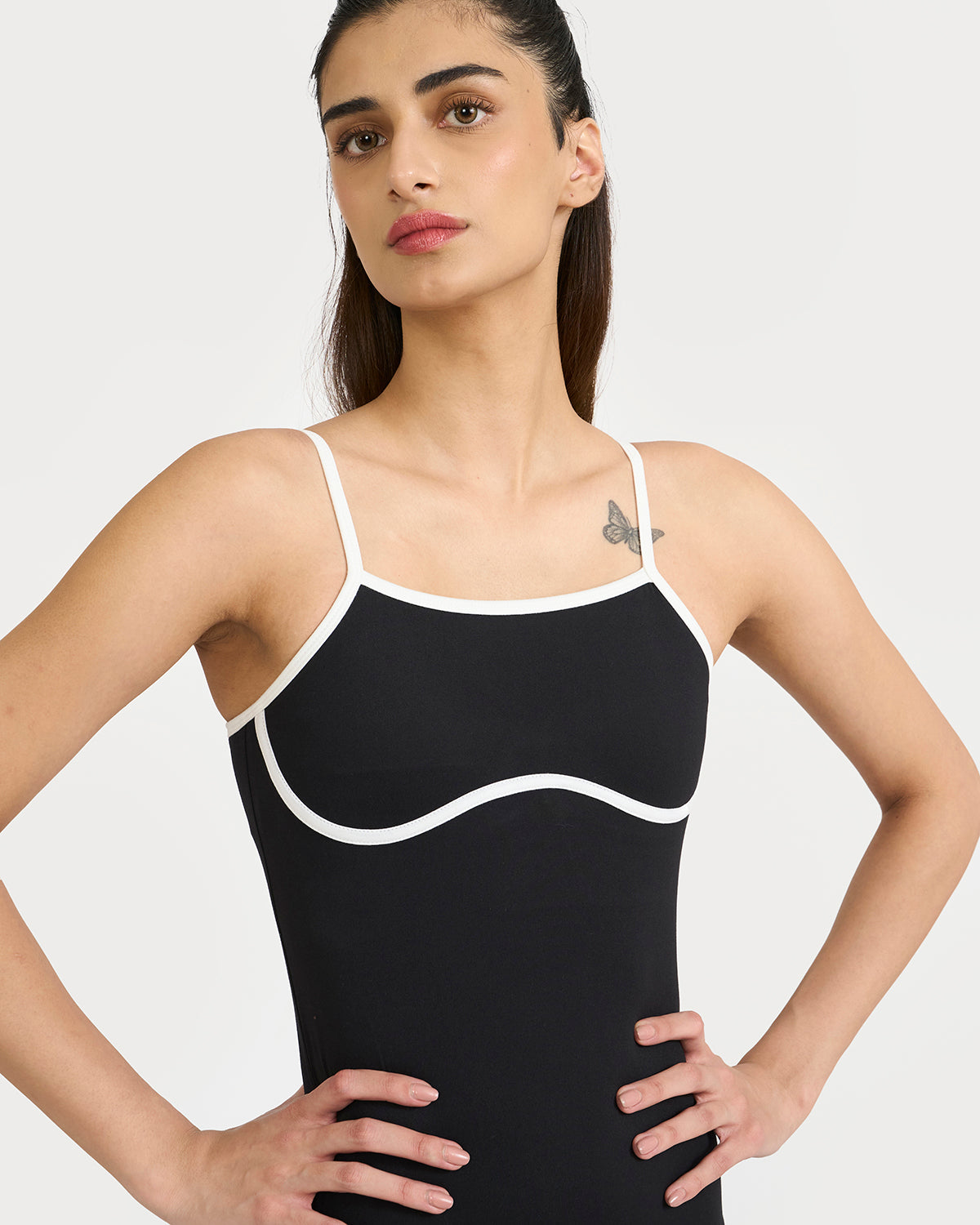 Zen halo top with in-built bra & Flare pants Co-Ord Set