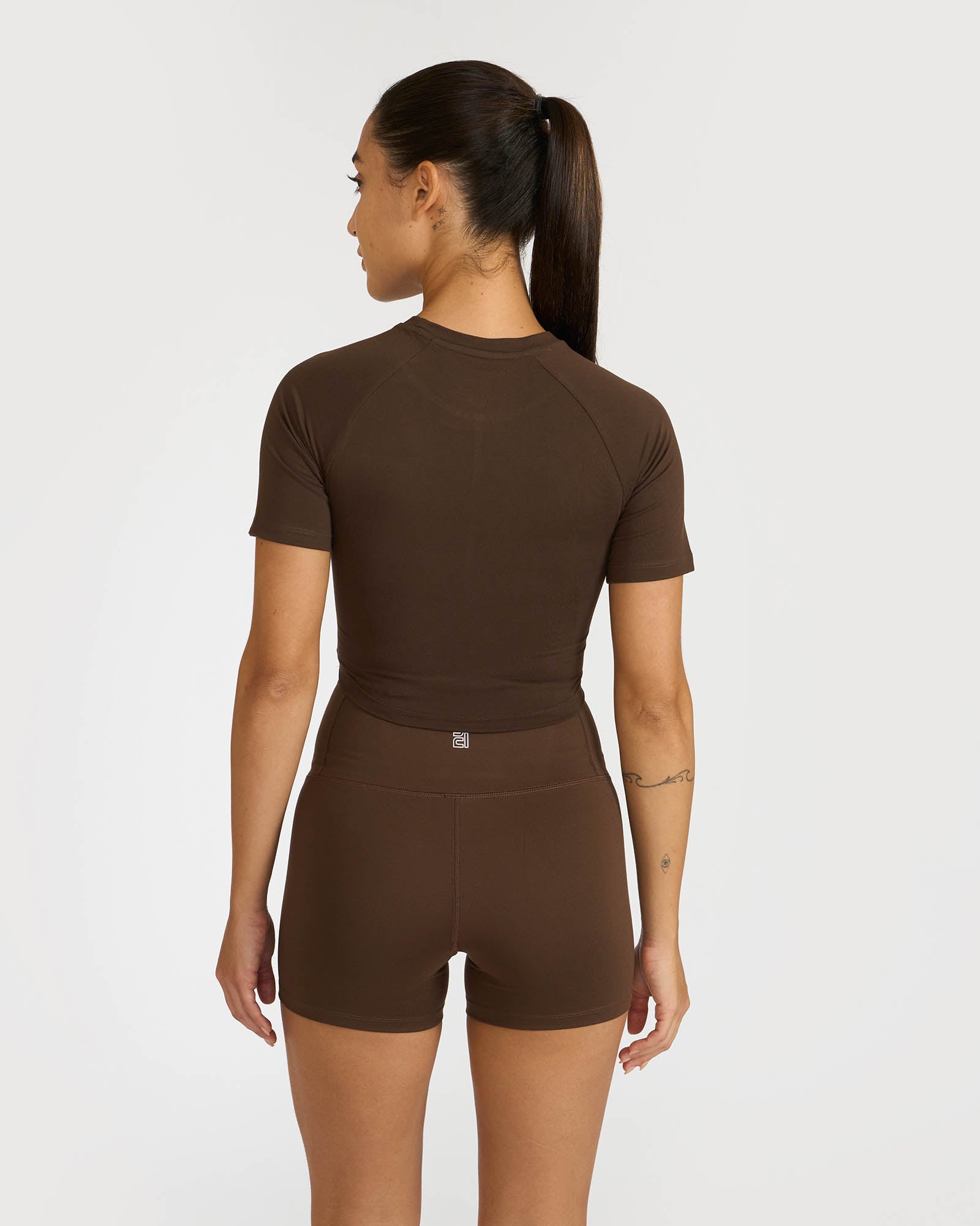 Zen Shorts & Front Wrap crop top Co-ord Set