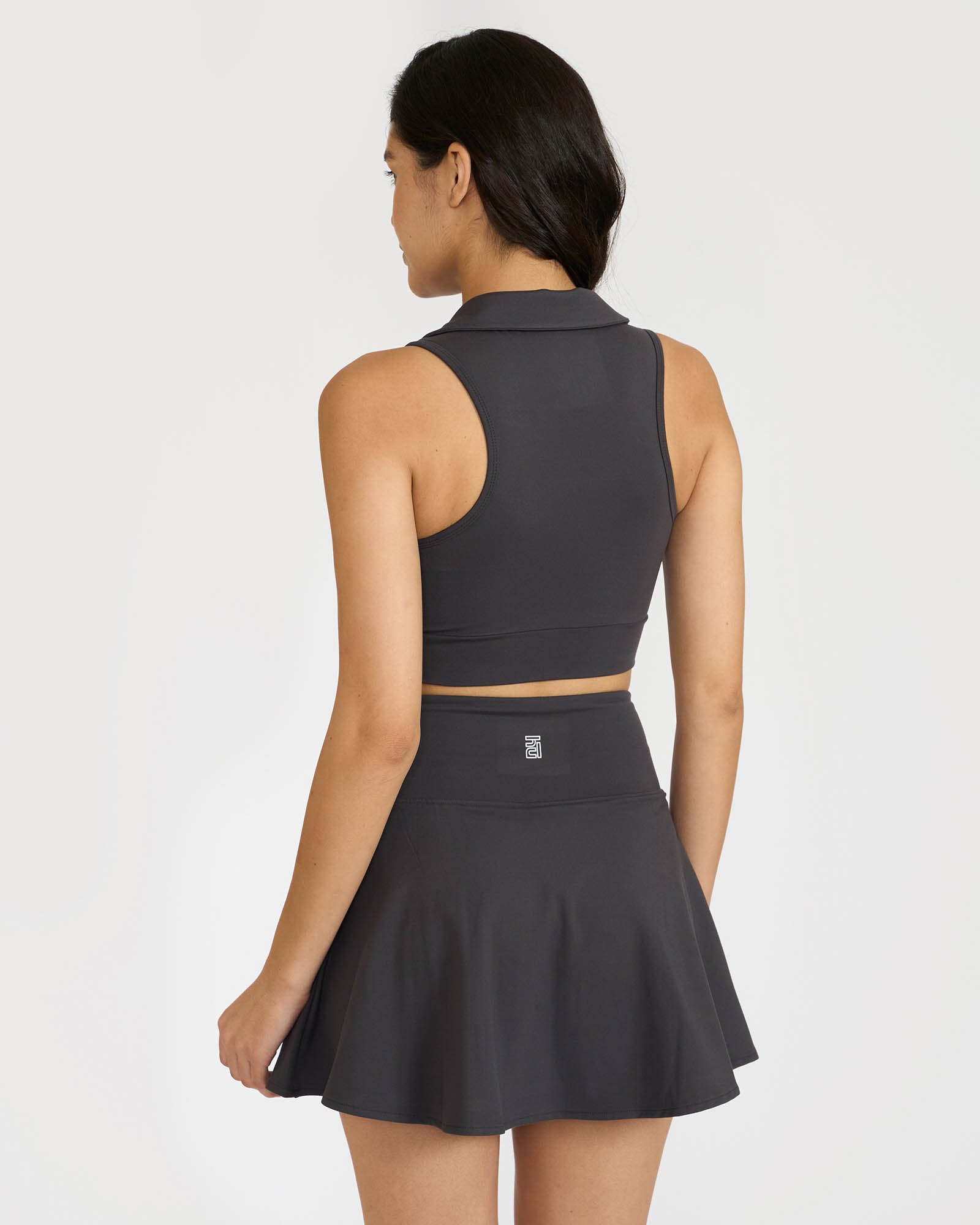 Zen Polo-Neck 2-in-1 Crop Top