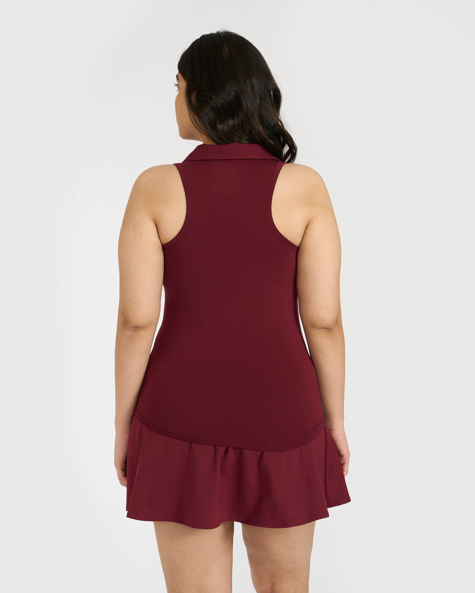 Zen Polo Neck Top with In-built sports bra & Cheerful Skorts Co-Ord Set