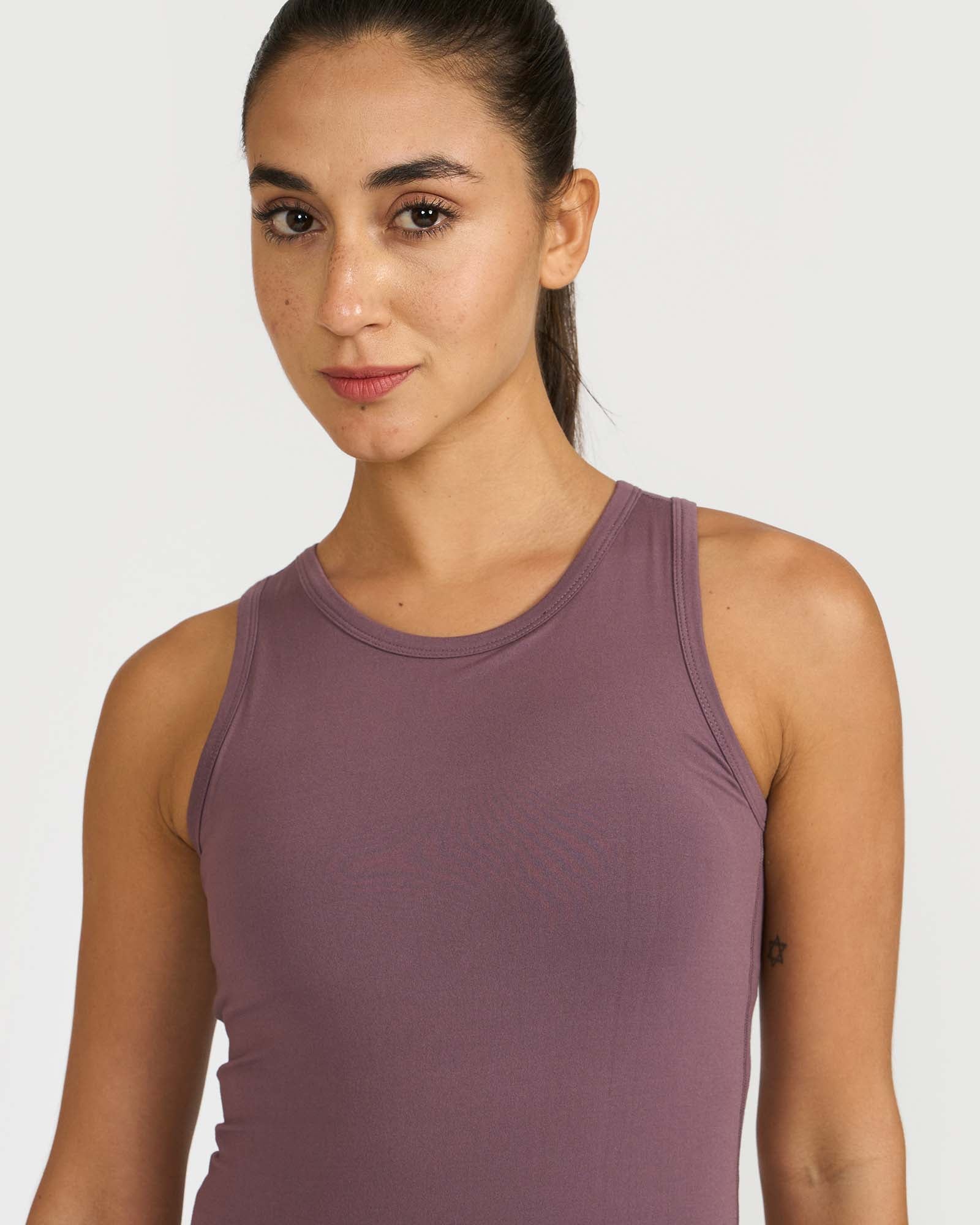 Zen tank top with in-built sports bra