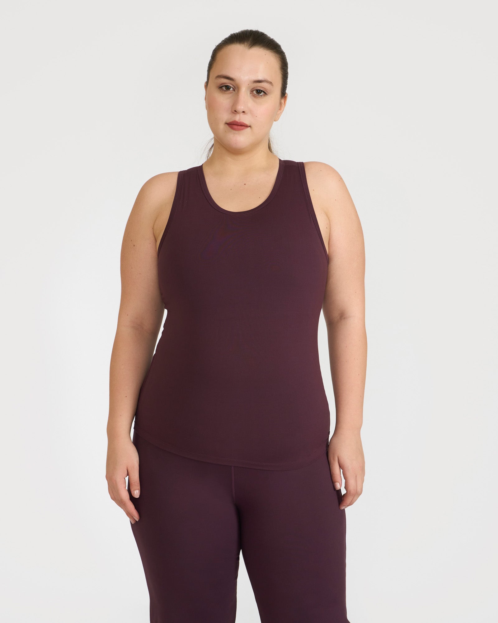 Zen tank top with in-built sports bra
