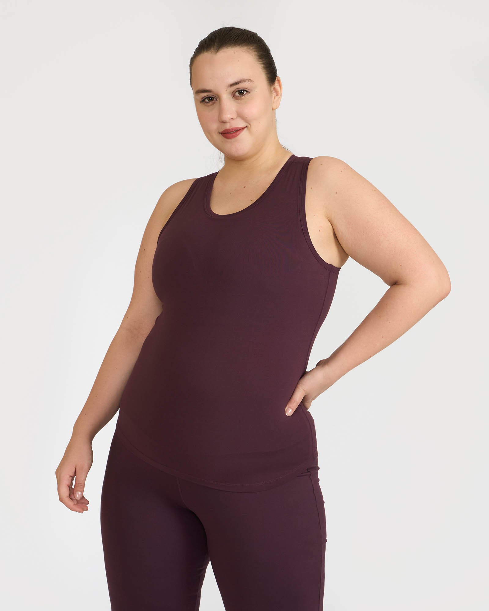 Zen tank top with in-built sports bra