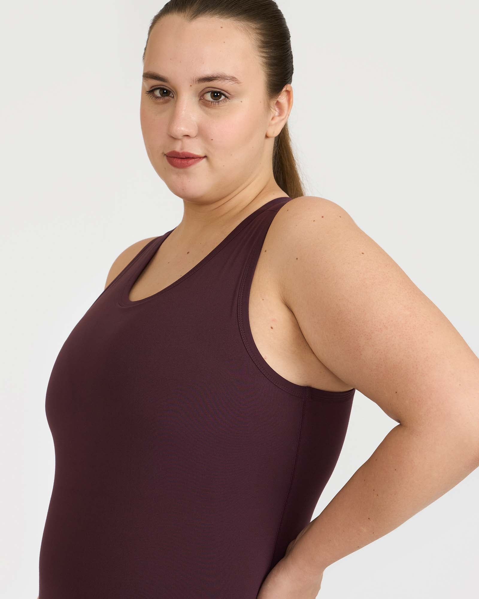 Zen tank top with in-built sports bra