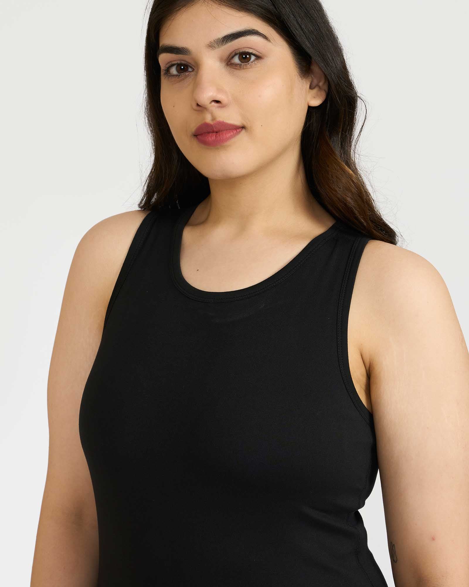 Zen tank top with in-built sports bra