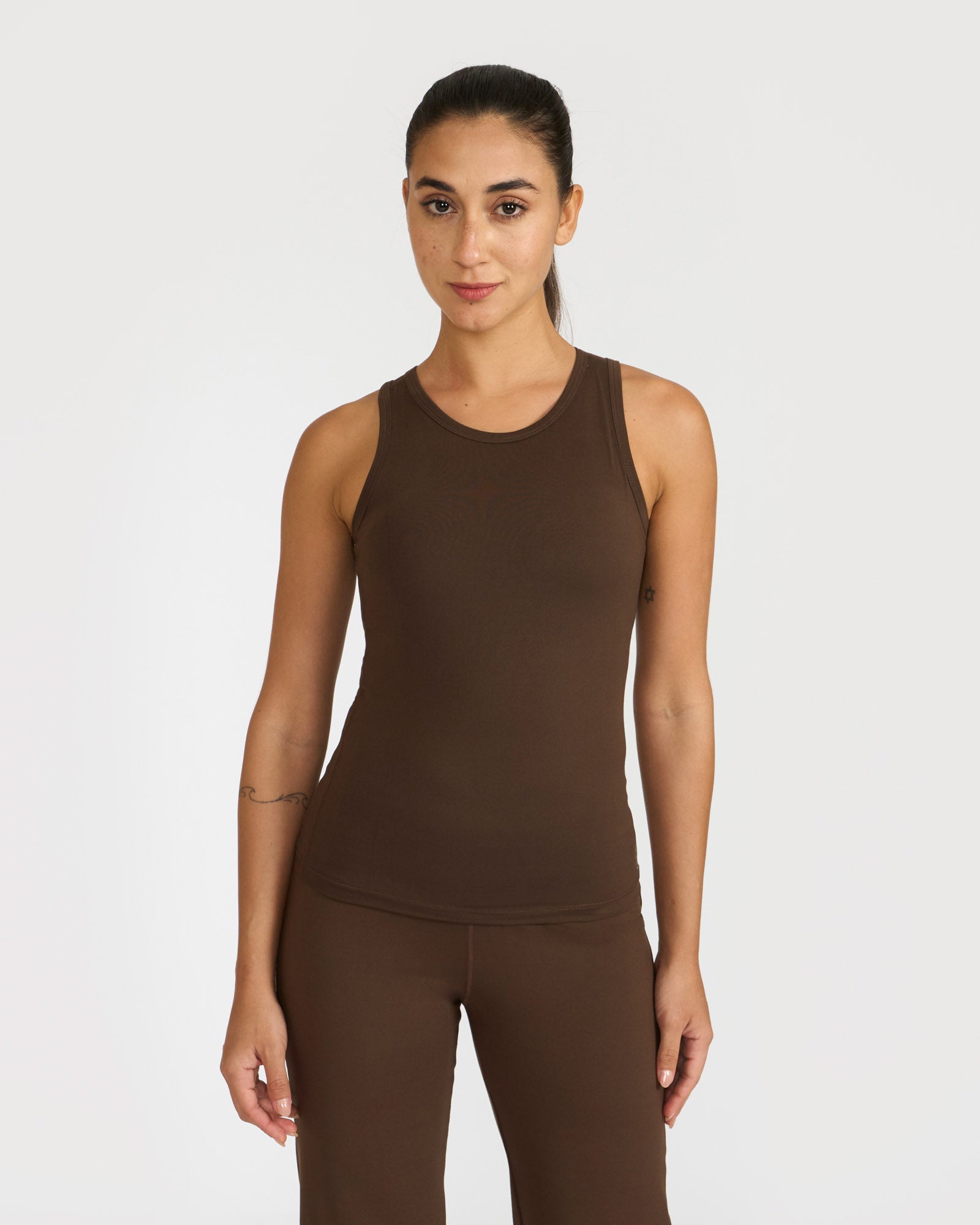 Zen tank top with in-built sports bra