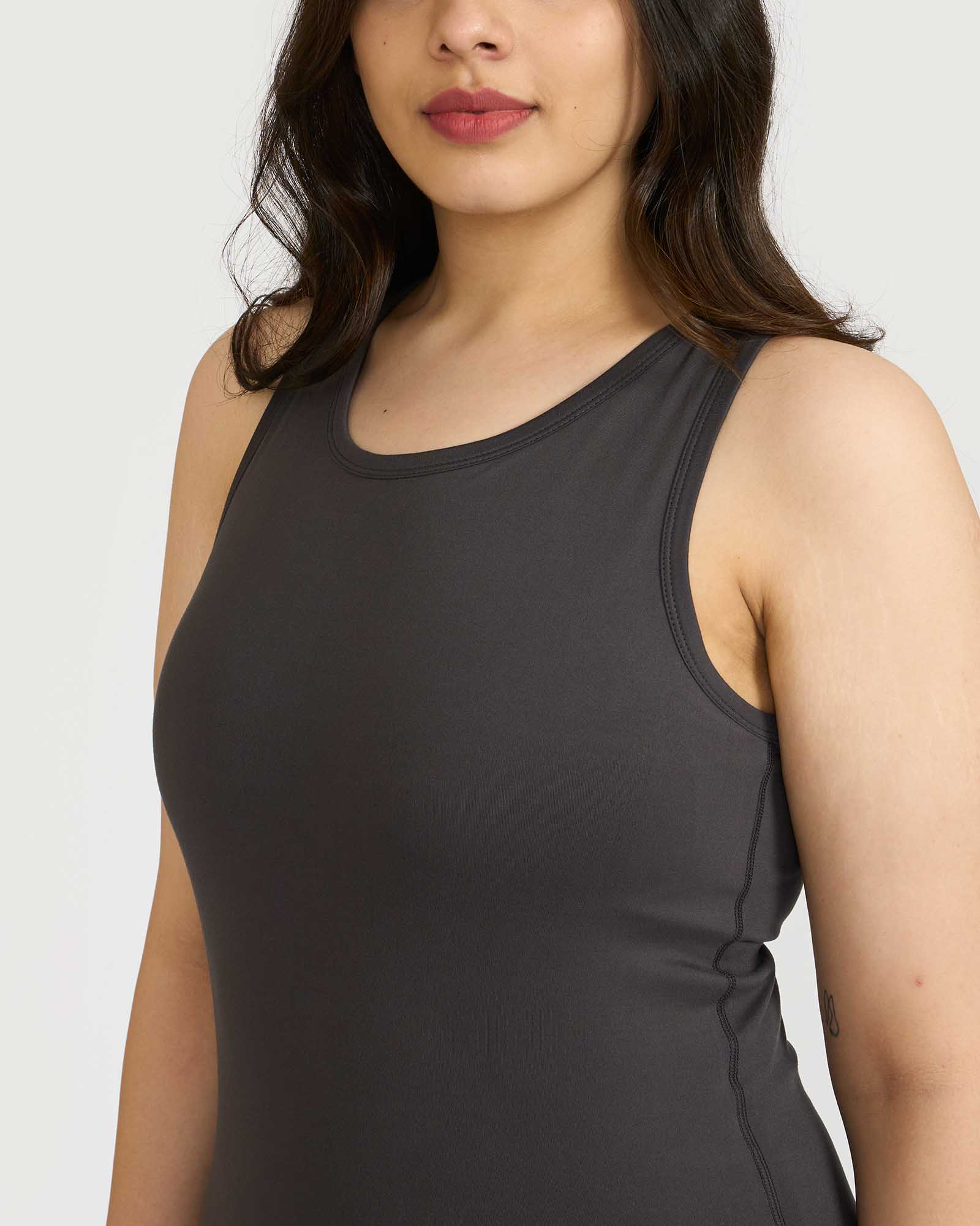 Zen tank top with in-built sports bra