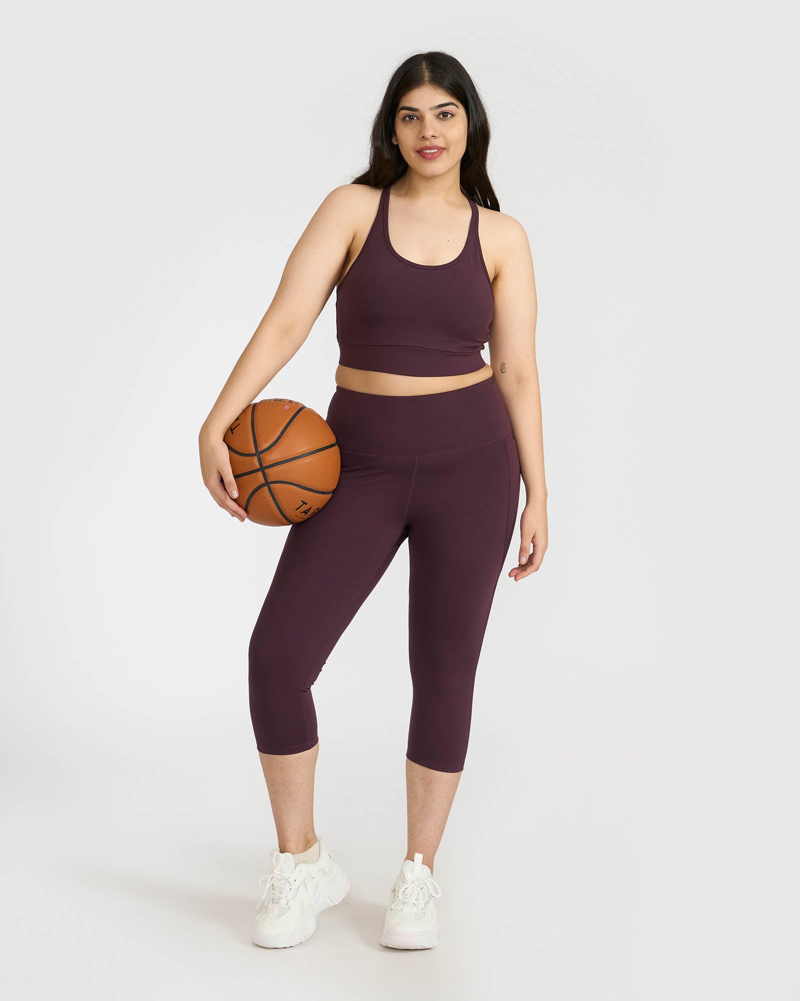 Zen Capris and Round Neck Sports Bra Co-ord Set