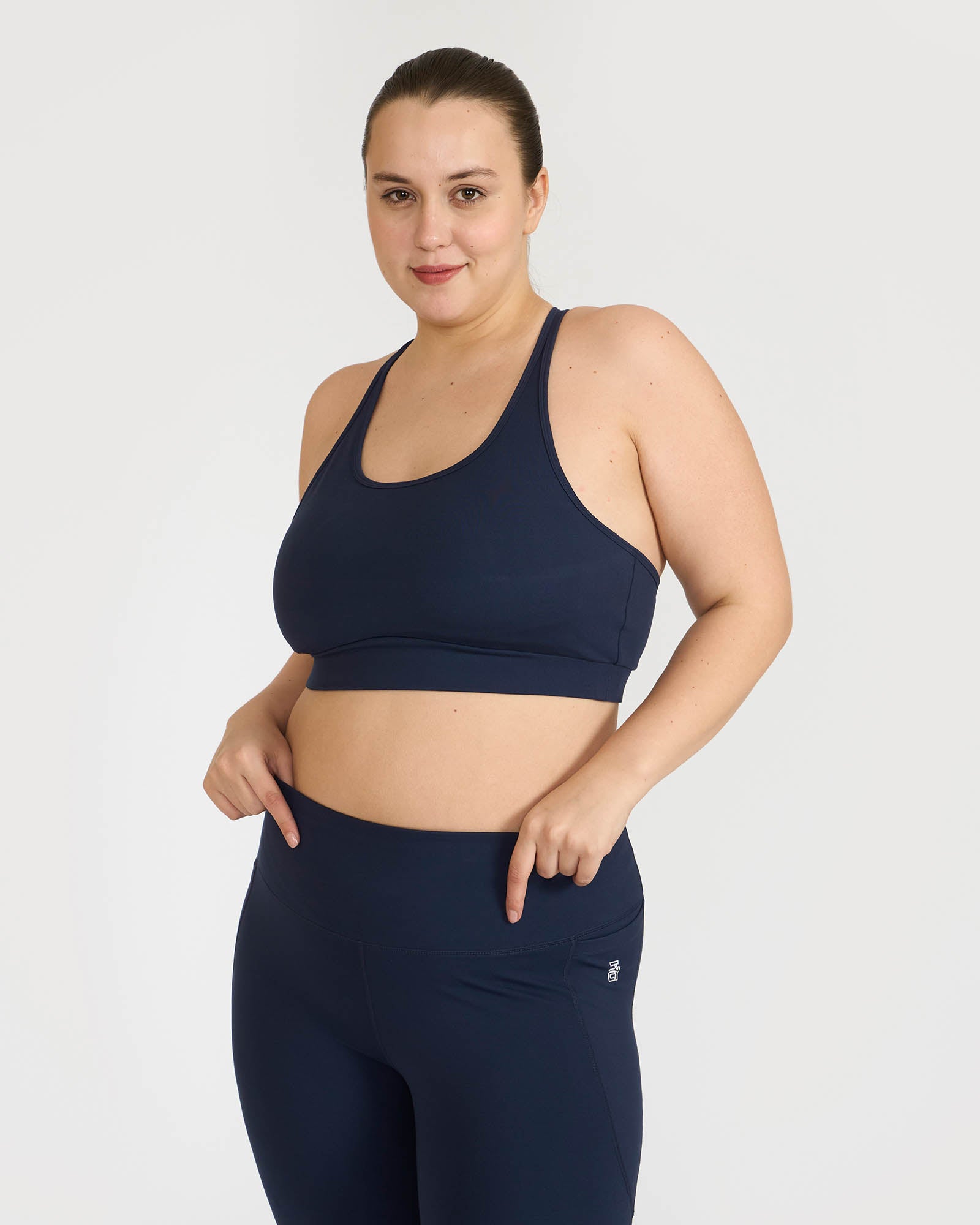 Zen Capris and Round Neck Sports Bra Co-ord Set