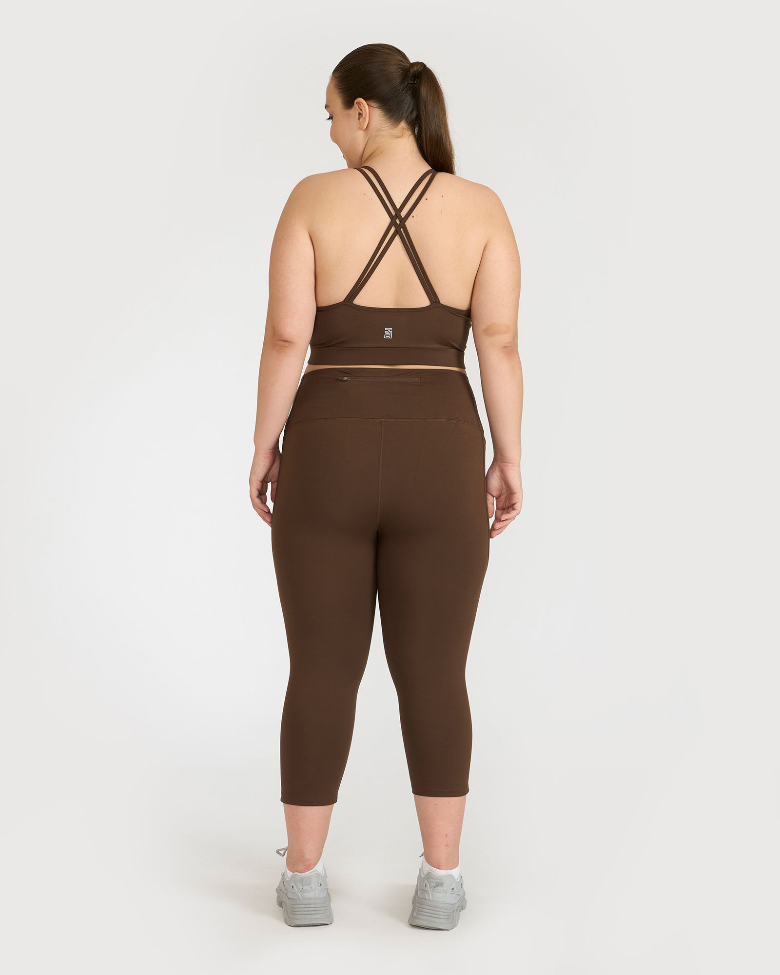 Zen Capris and Round Neck Sports Bra Co-ord Set