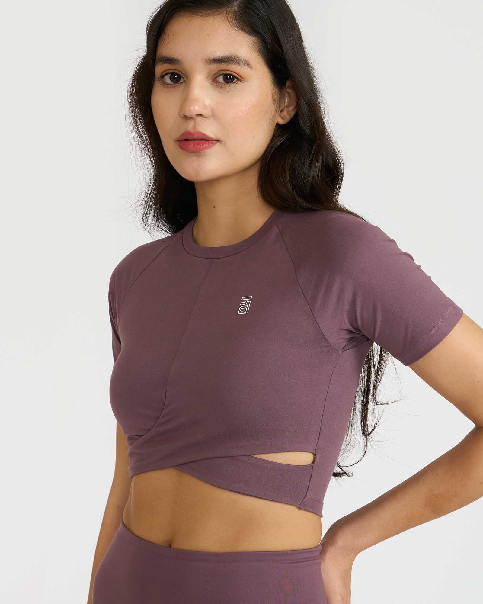 Zen Shorts & Front Wrap crop top Co-ord Set