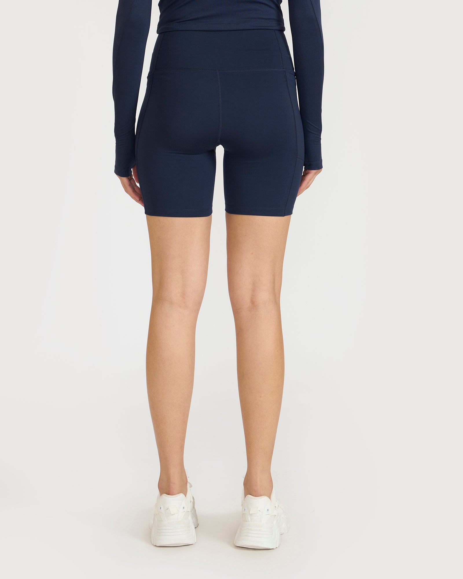 Zen Cycling Shorts & Full Sleeve Crop top Co-ord set