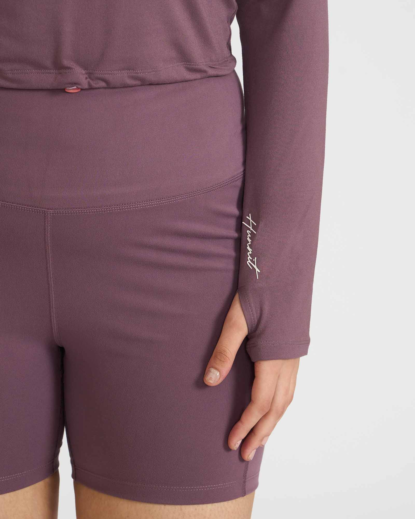 Zen Cycling Shorts & Full Sleeve Crop top Co-ord set
