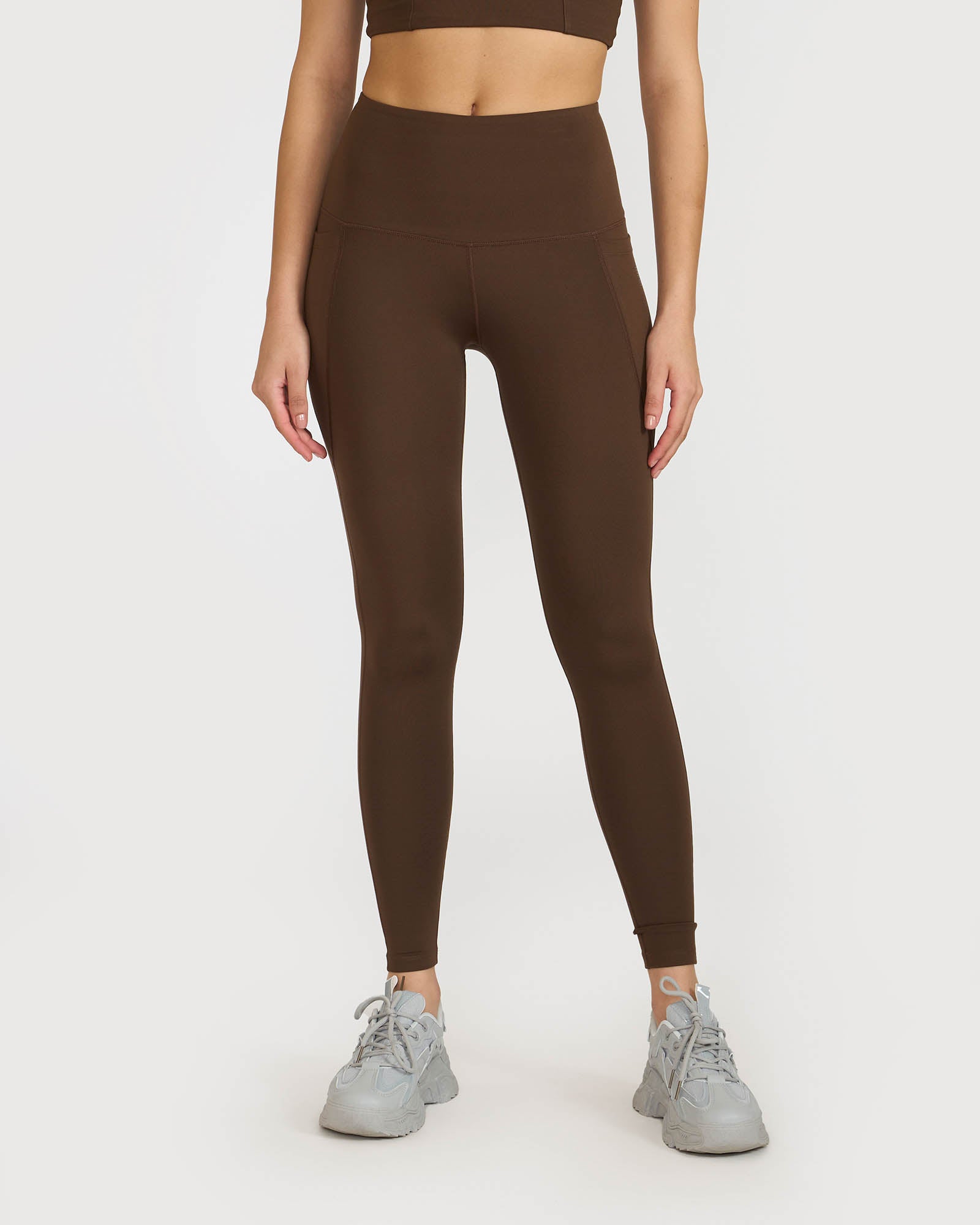 Zen Ankle Length Leggings and Padded V Neck Sports Bra Co-ord Set
