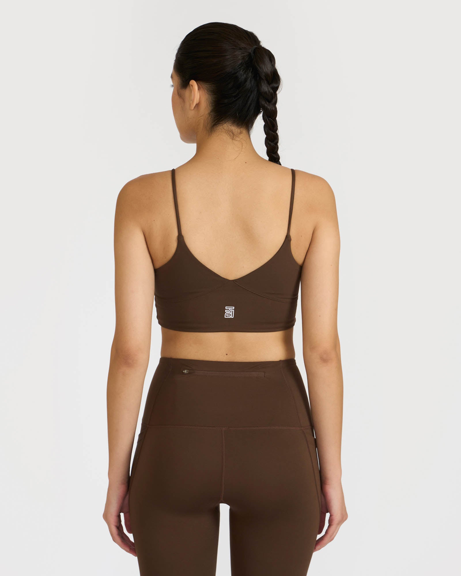 Zen Ankle Length Leggings and Padded V Neck Sports Bra Co-ord Set