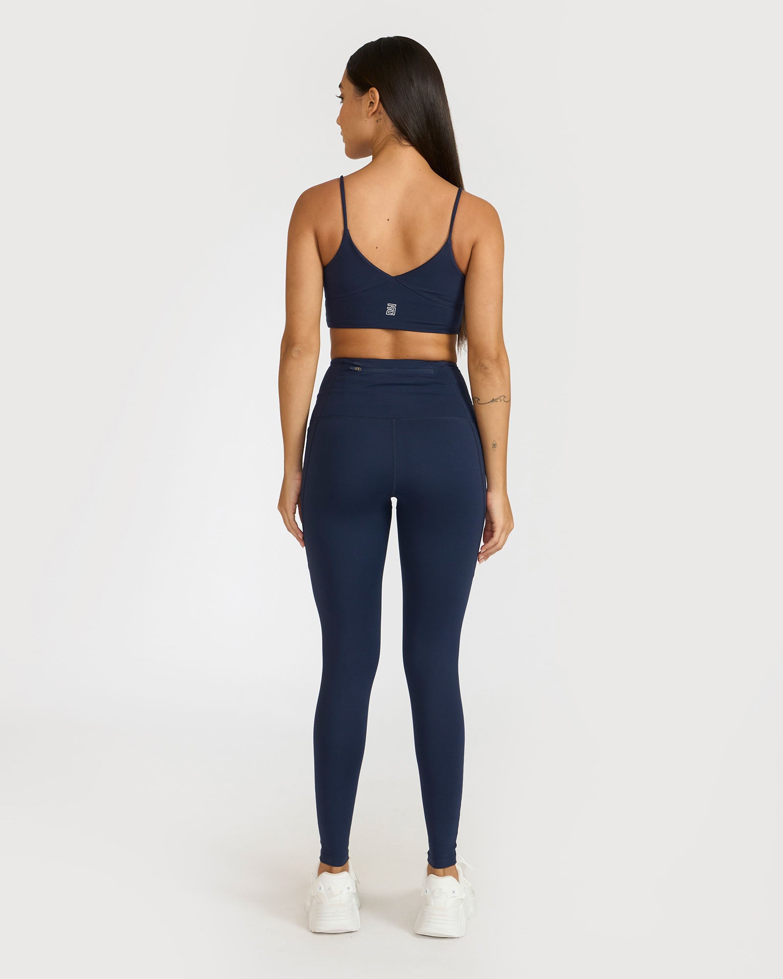 Zen Ankle Length Leggings and Padded V Neck Sports Bra Co-ord Set