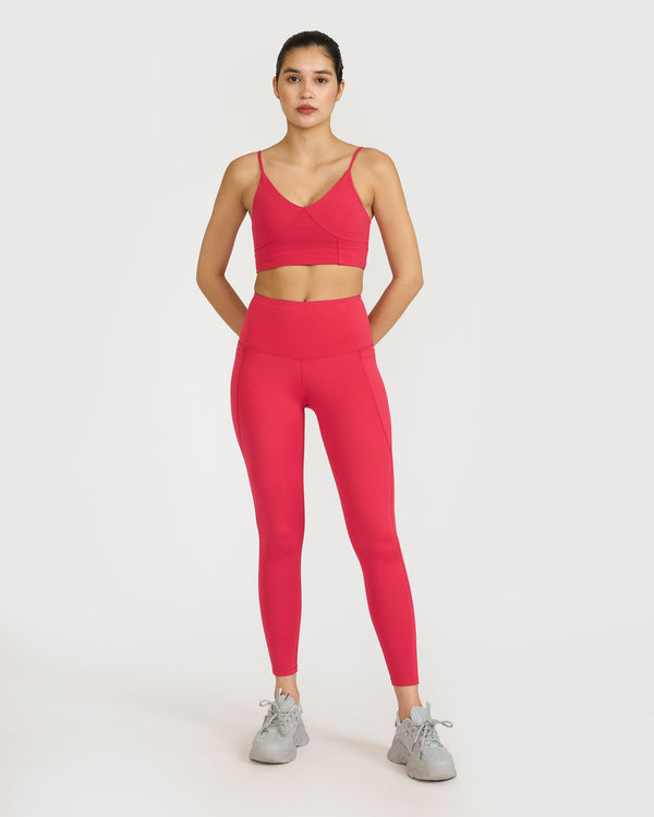 Zen Padded Sports Bra - V Neck
