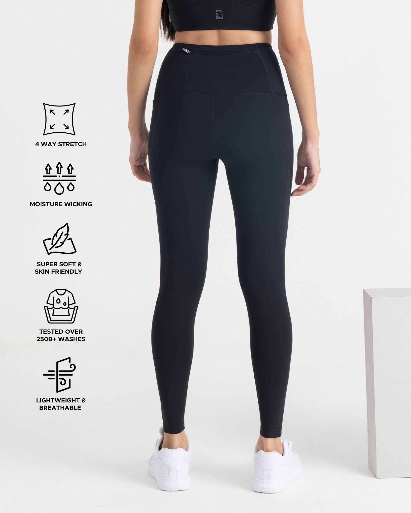 Zen Ankle Length Leggings and Padded V Neck Sports Bra Co-ord Set