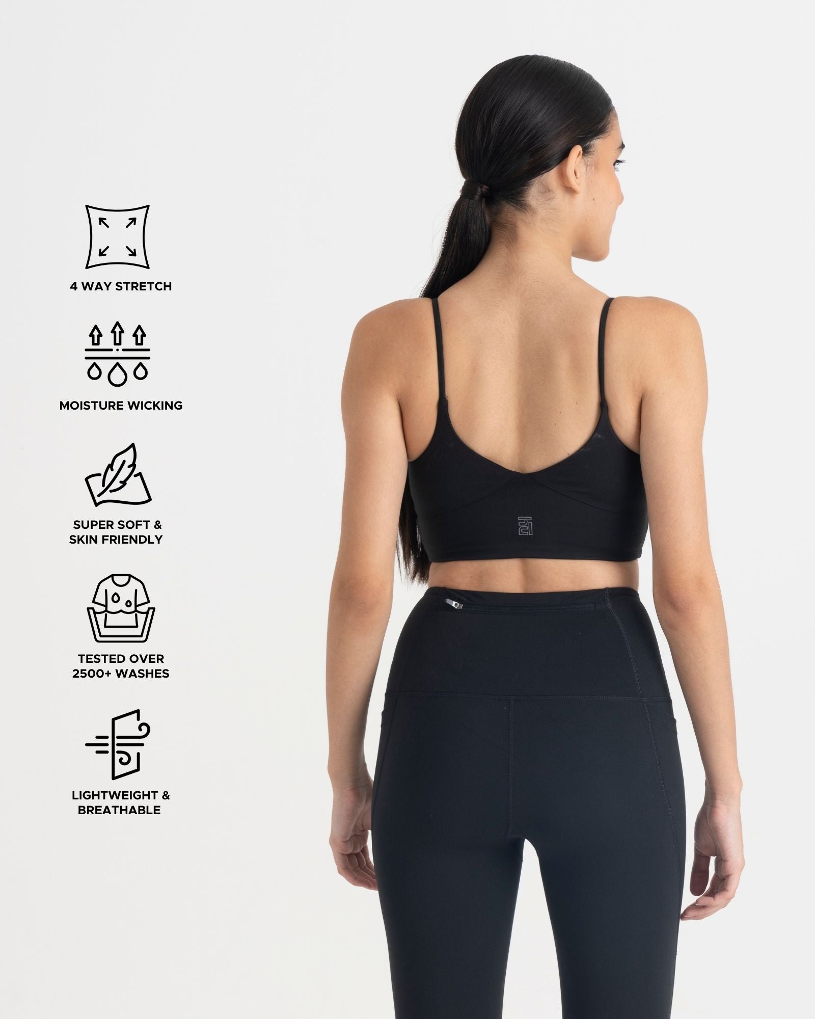 Zen Padded Sports Bra - V Neck